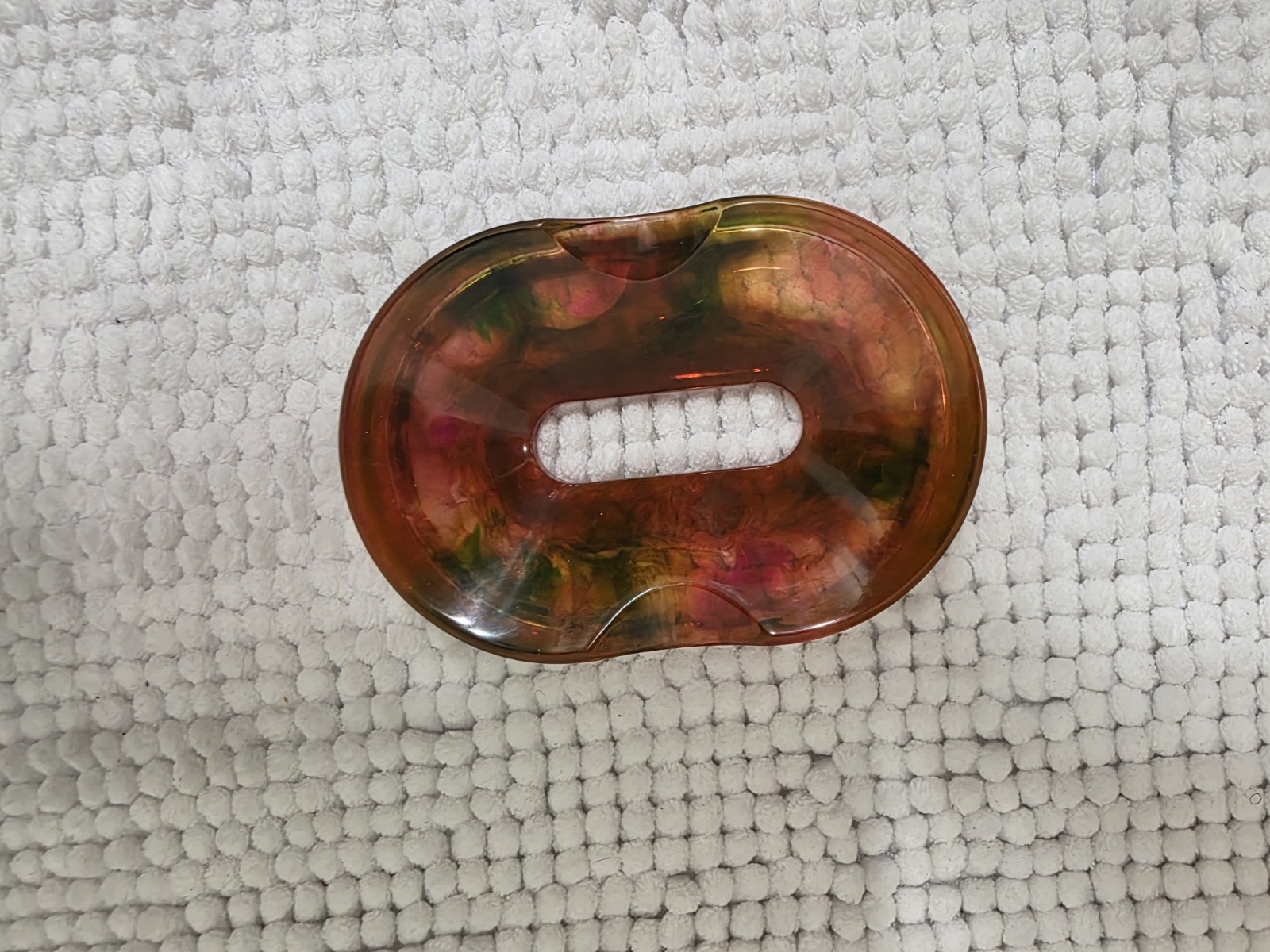 Multi Colored, Hand crafted Resin Soap Dish
