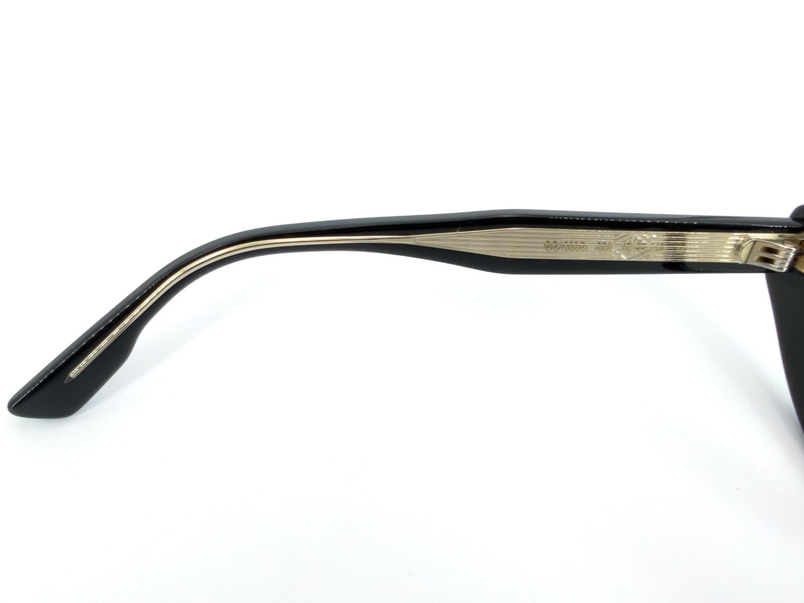 Gucci GG1083O Eyeglasses FRAMES 001 Gloss Black 49[]22-145 Gold Cat Eye M650