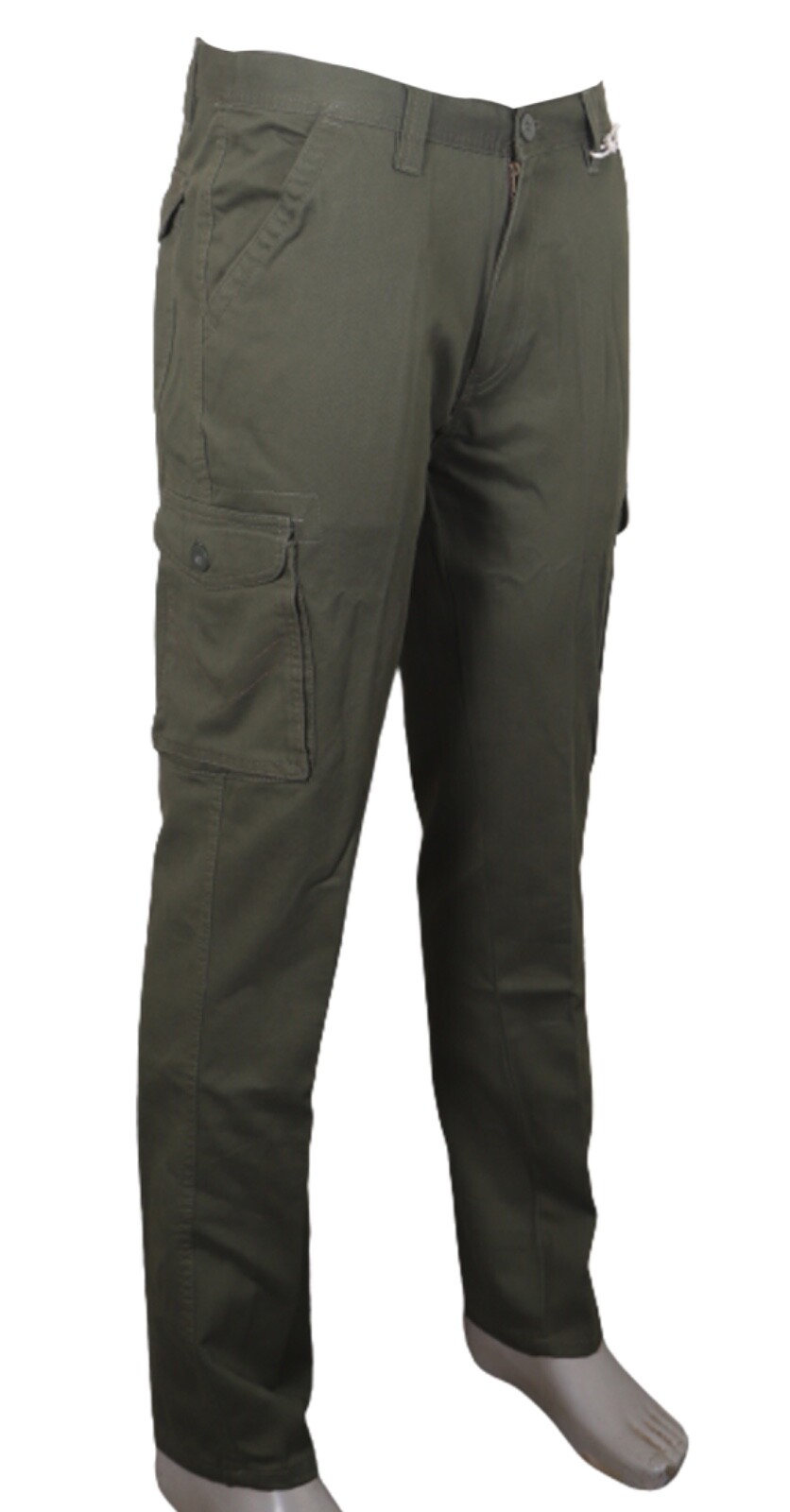 Mens Cargo Combat Slim-fit Pants Work Trousers Size 28 to 52 Black Navy & Olive