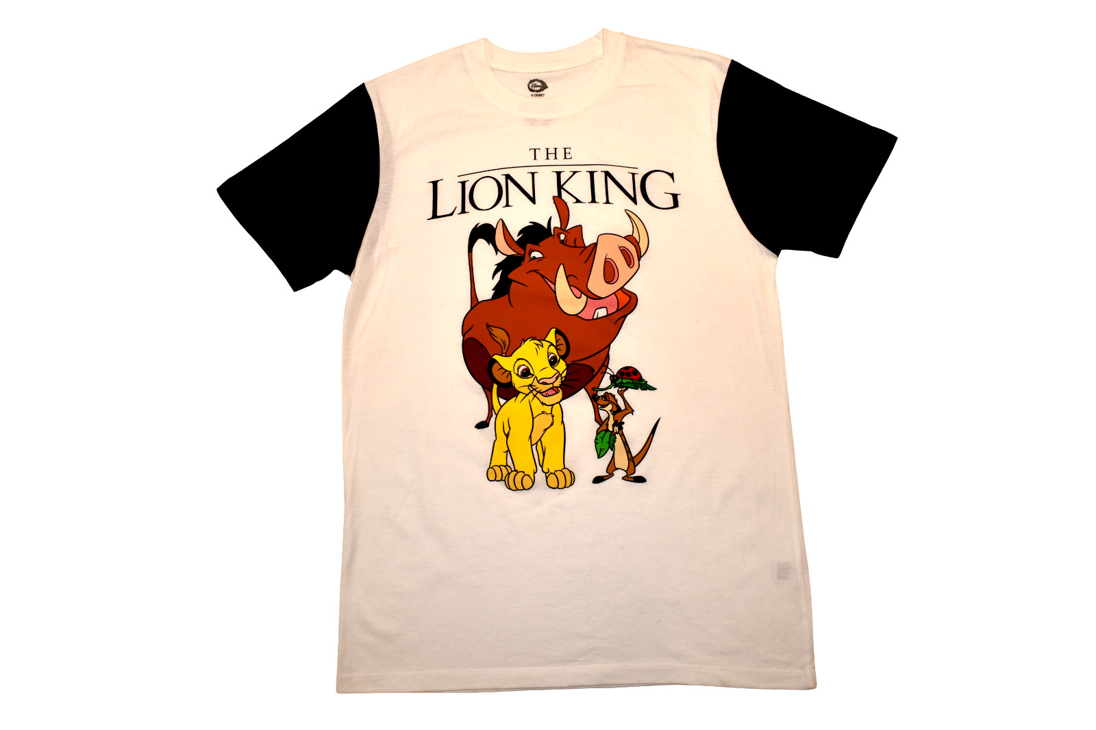 Disney The Lion King Mens Timon, Pumbaa, Simba White Shirt New Medium