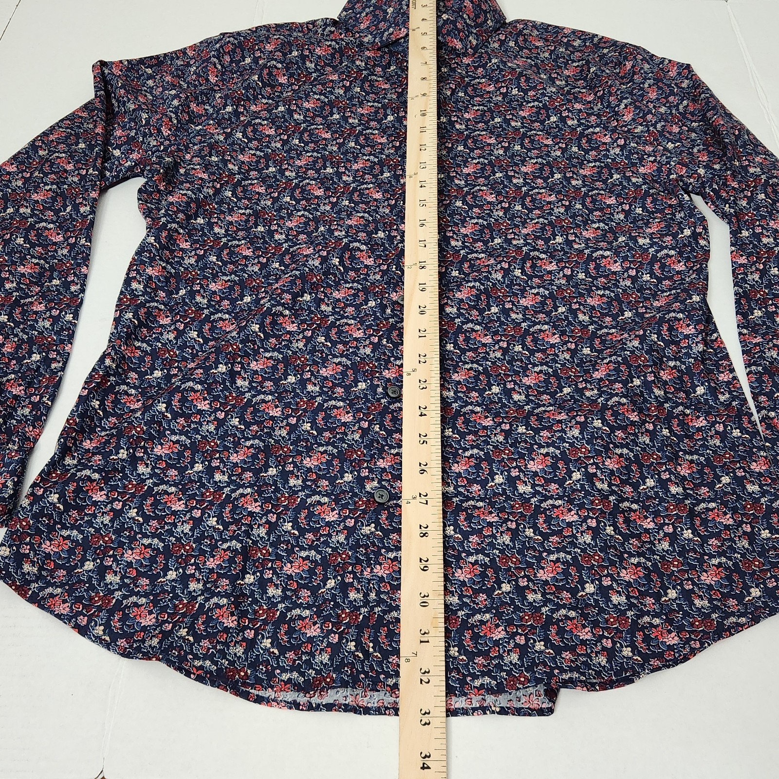 NWT Express Bakers Floral Print Shirt Men’s large – Extra Slim Fit