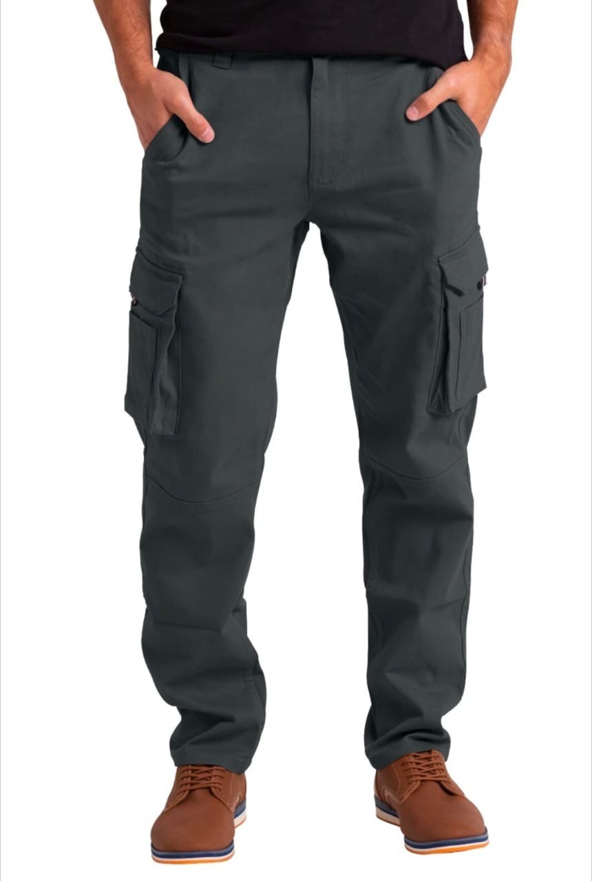 Men’s Flex Cargo Trousers Heavy Duty Stretch Casual Work Pants