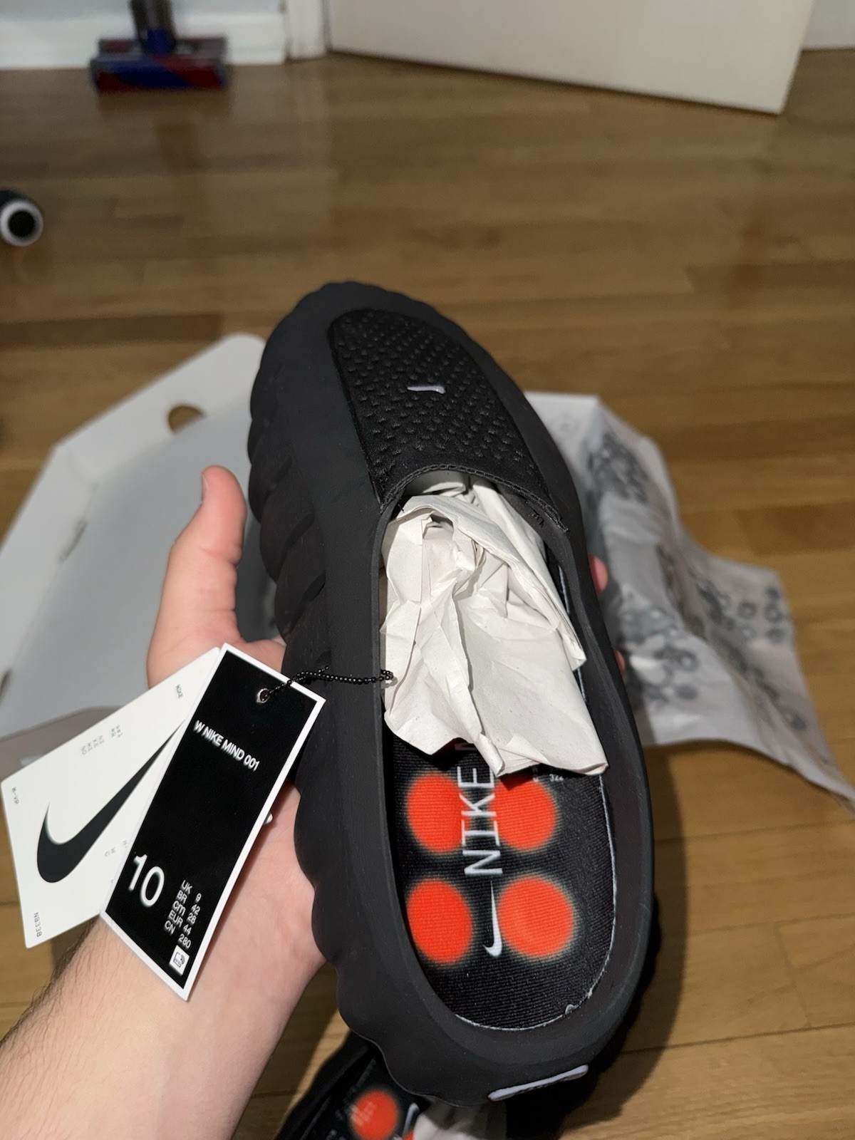 Nike Mind 001 Men’s Slides Black US Size 10 Fits 9 New With Box