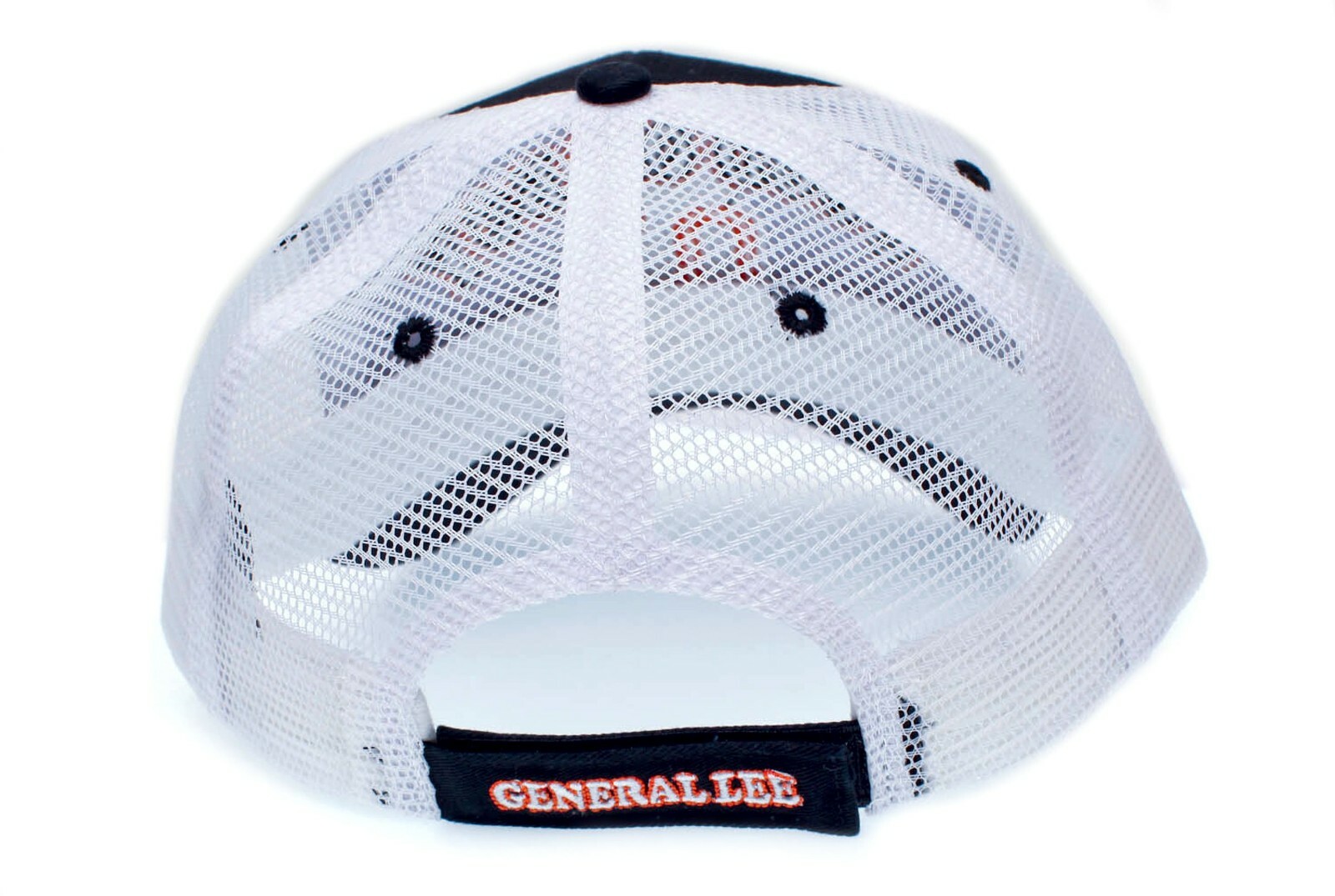 01 General Lee Truckers Hat Good Ol’ Boy Cap Unisex Adult Black/White