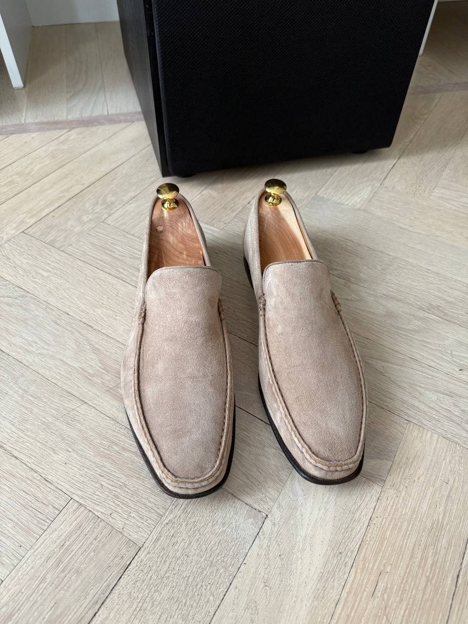 Moreschi Suede Loafers Beige