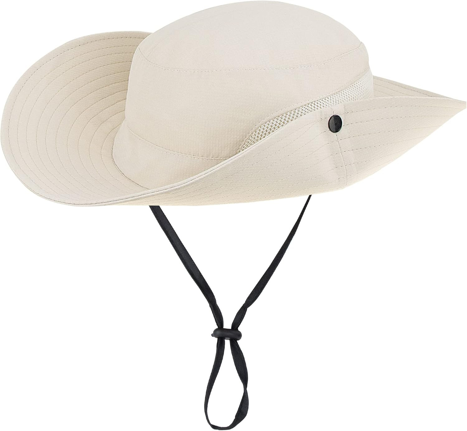 Sun Hat for Women Summer UV Protection Beach Hat Wide Brim Mesh Bucket Fishing H