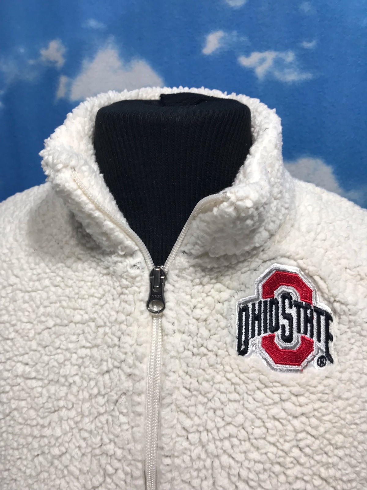 Ohio State Buckeyes Sweatshirt Sweater OSU Sharpa Ladies GEN2 Small 35 S19