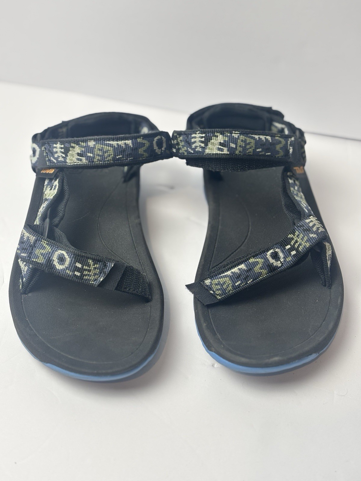 Teva Hurricane XLT2 Kids Sandals Black Geometric Multi Color 1019390C Size 3 US