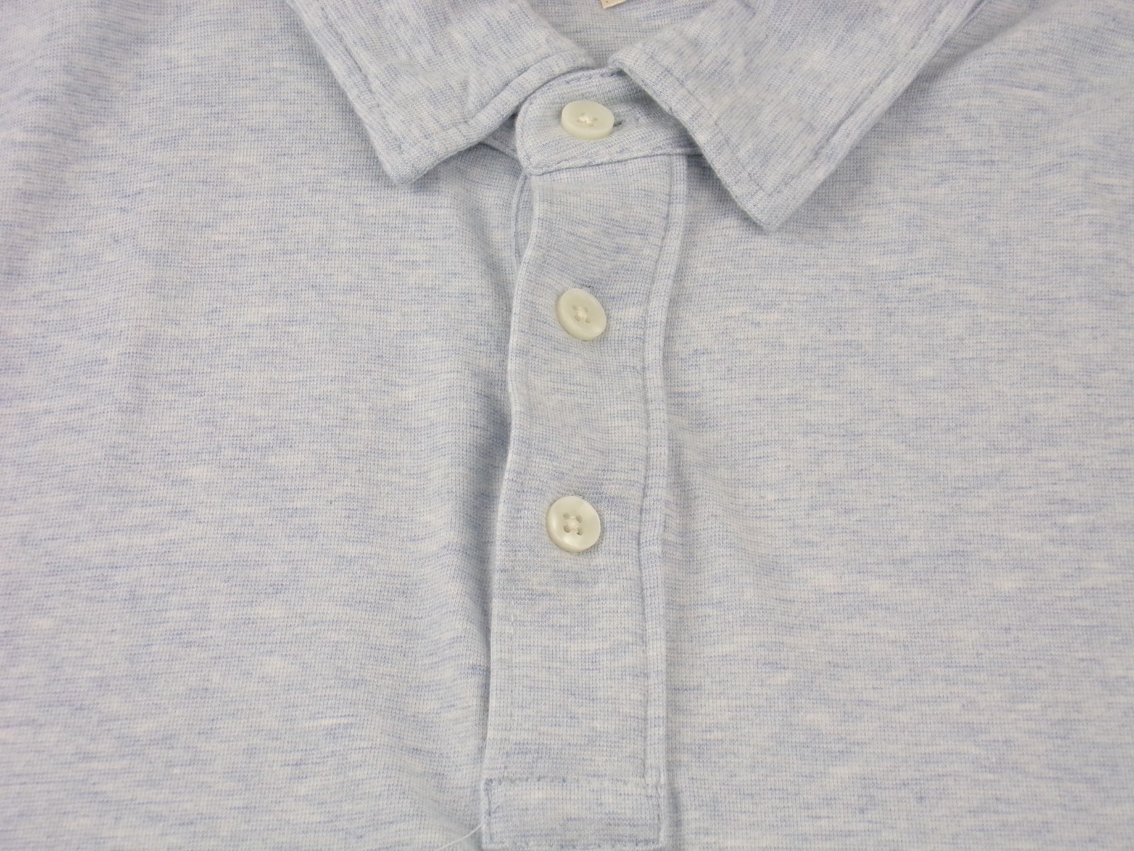 Faherty Movement Polo Shirt 2XL Blue Stretch 3 Button Placket MKC0115