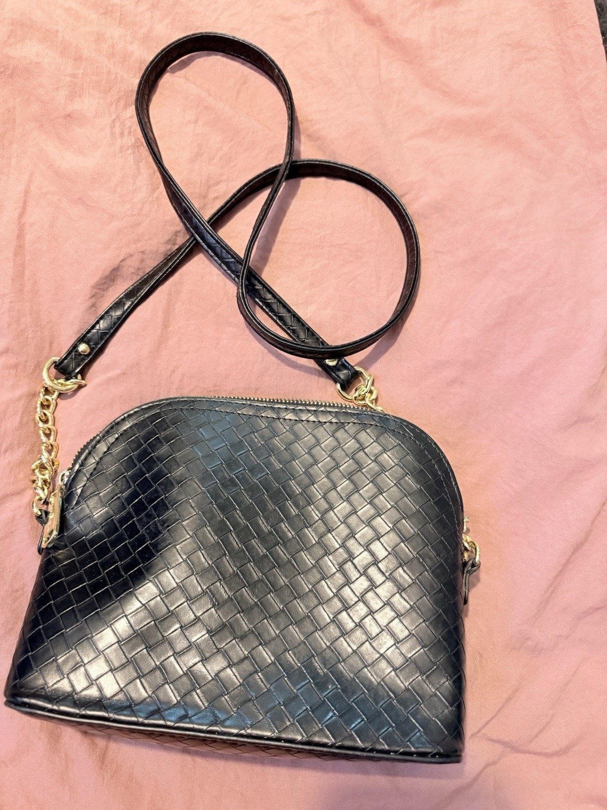 Steve Madden Women’s Crossbody Bag Black Faux Leather