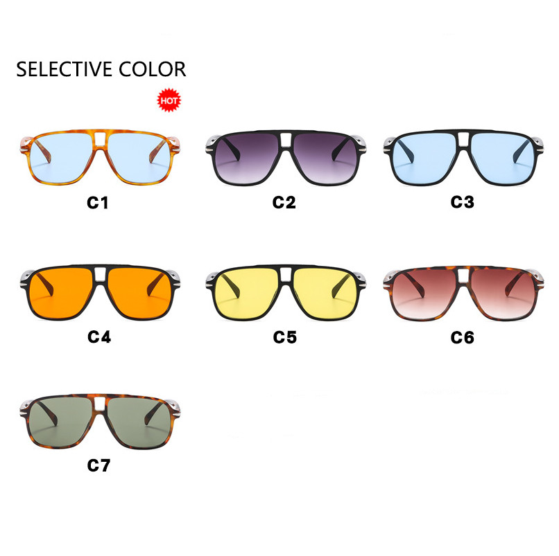 Retro Square 70s Sunglasses for Men Women Vintage Trendy Sun Glasses With UV400