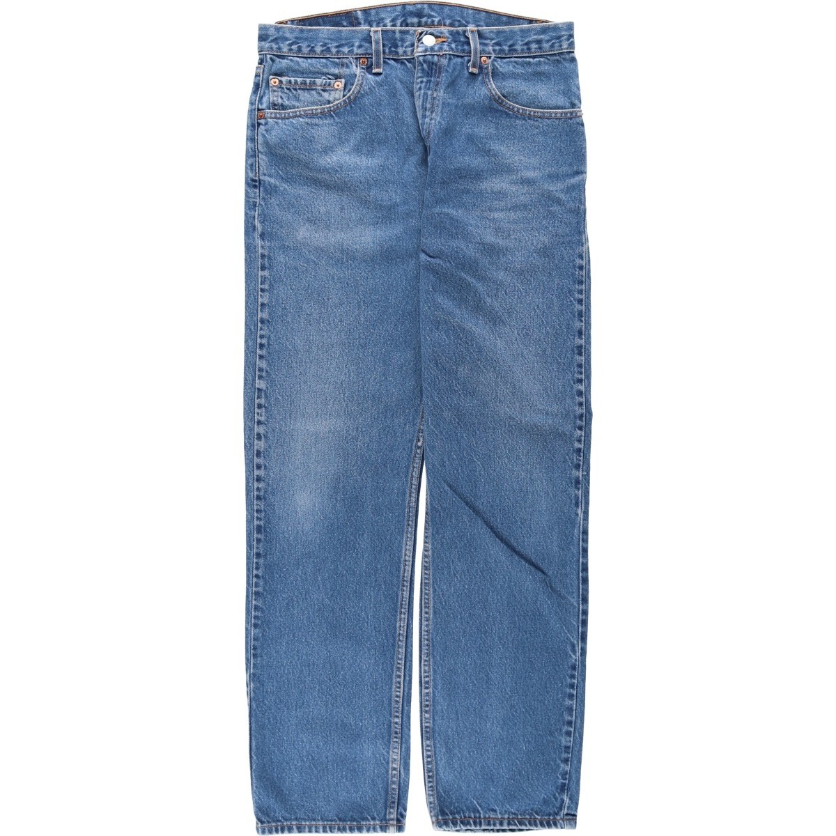 Used 90’S Levi’s 00505-0216 Regular Fit Straight Leg Tapered Denim Pants Men…