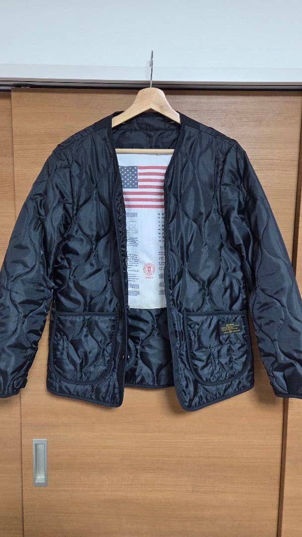uniformexperiment×ALPHA M-51 Quilted Mod Coat Black Free Size