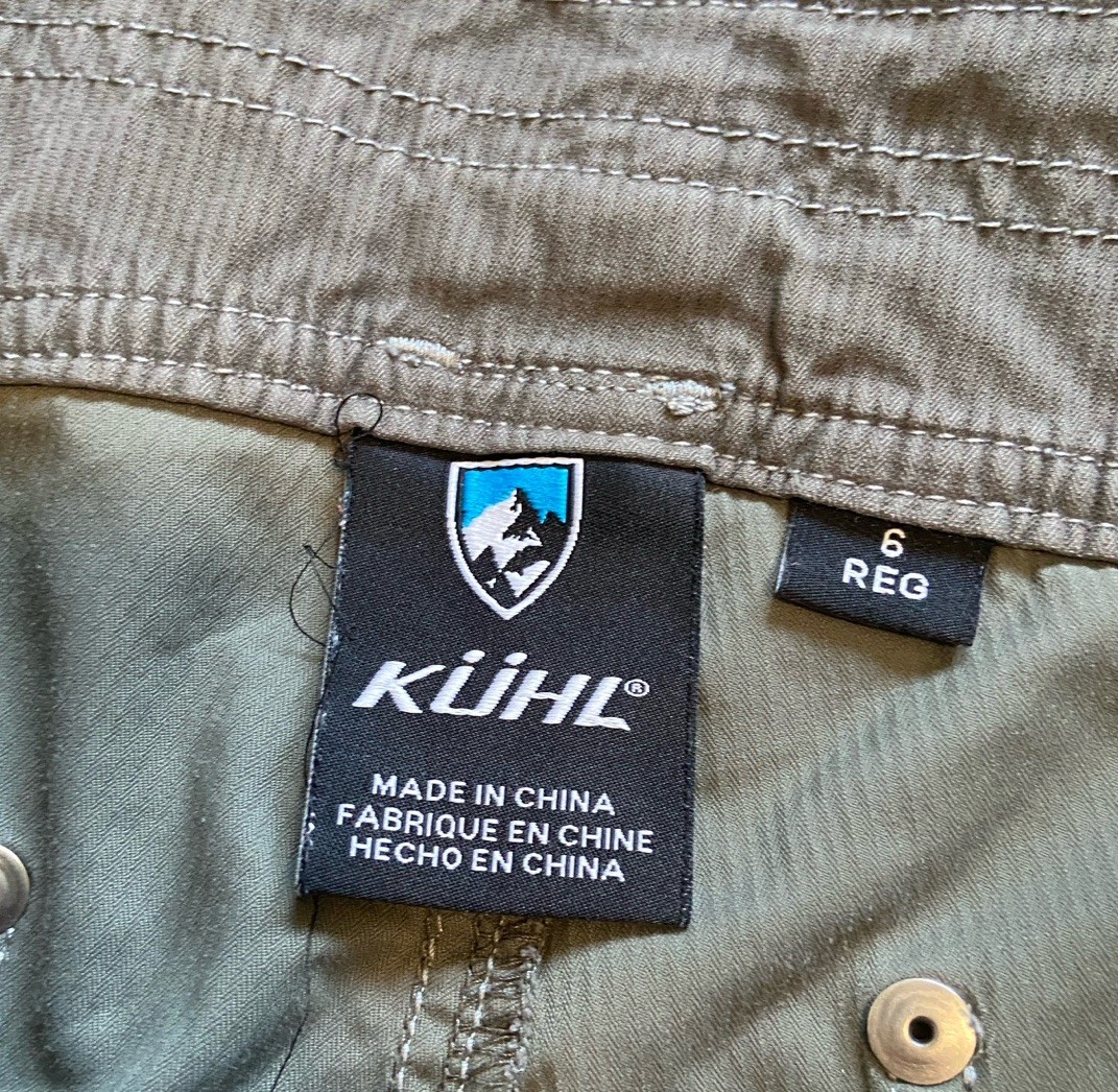 Kuhl Pants Women 6 Reg Cotton Nylon Gray Lightweight Outdoors
