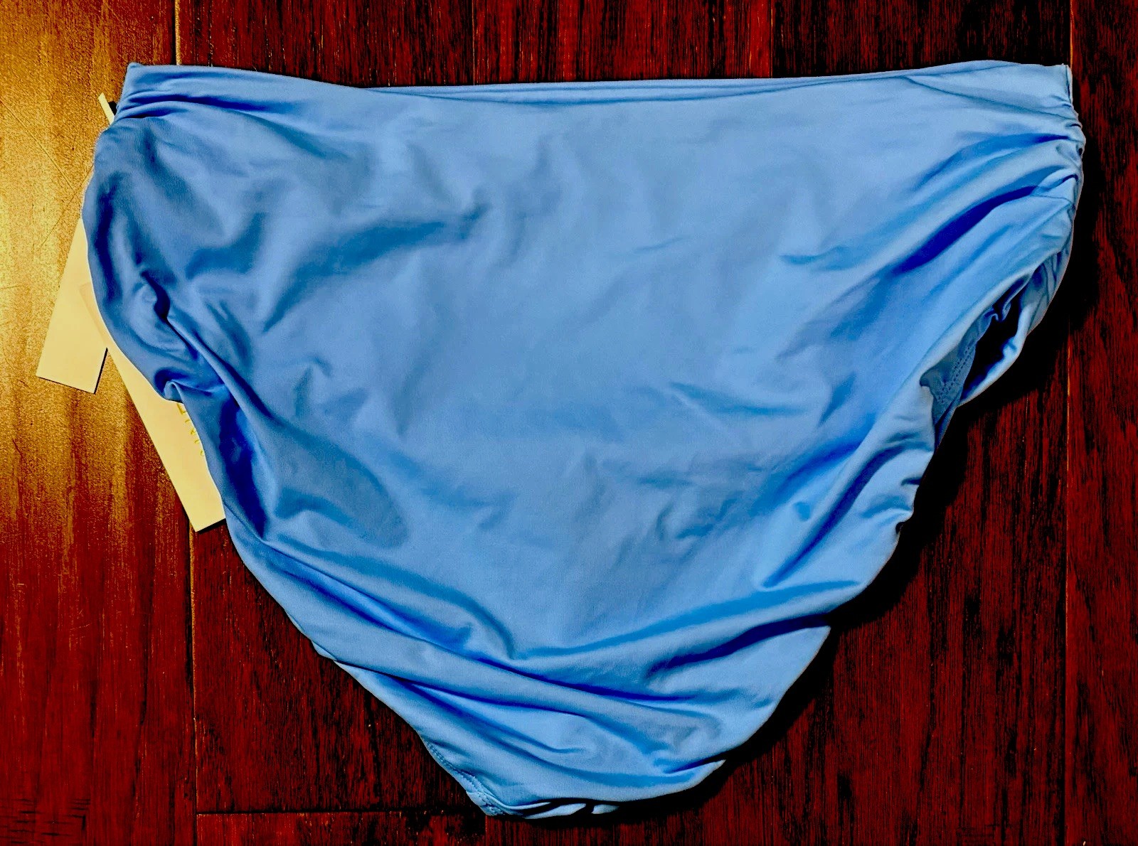 Anne Cole High-Waist Bikini Bottoms, Arctic Blue, Size Large, MSRP $56