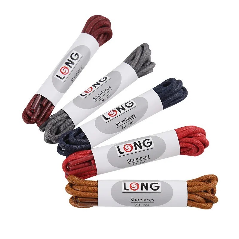 Shoe Laces Cord Round Waxed Cotton Wax Shoelaces Dress Boot String Leather 2.5mm