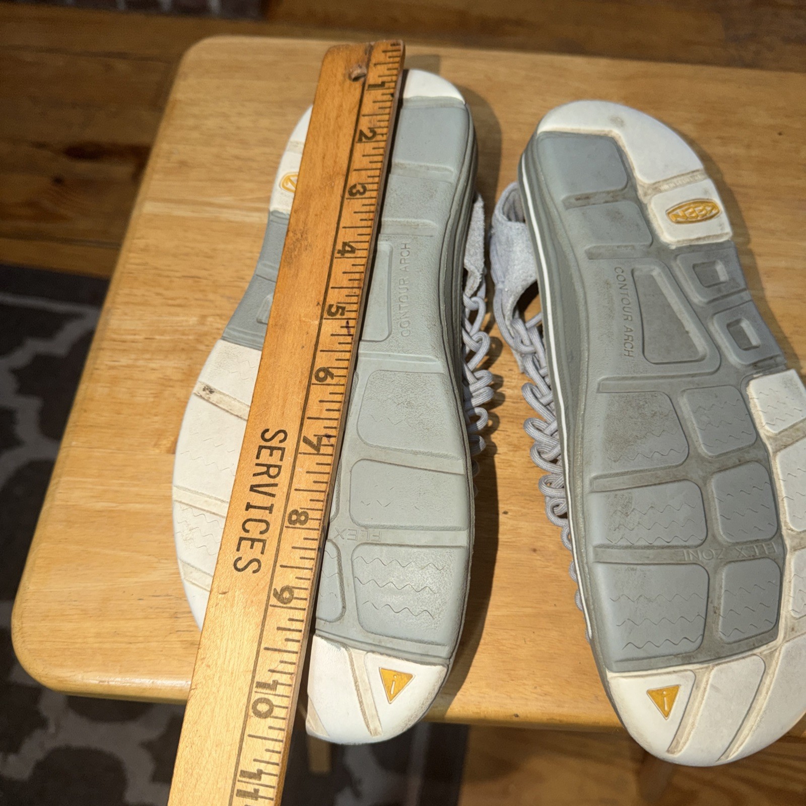 KEEN Uneek Men’s Gray Cord Sandals Size 9 W US 49.5 EU Water Shoes