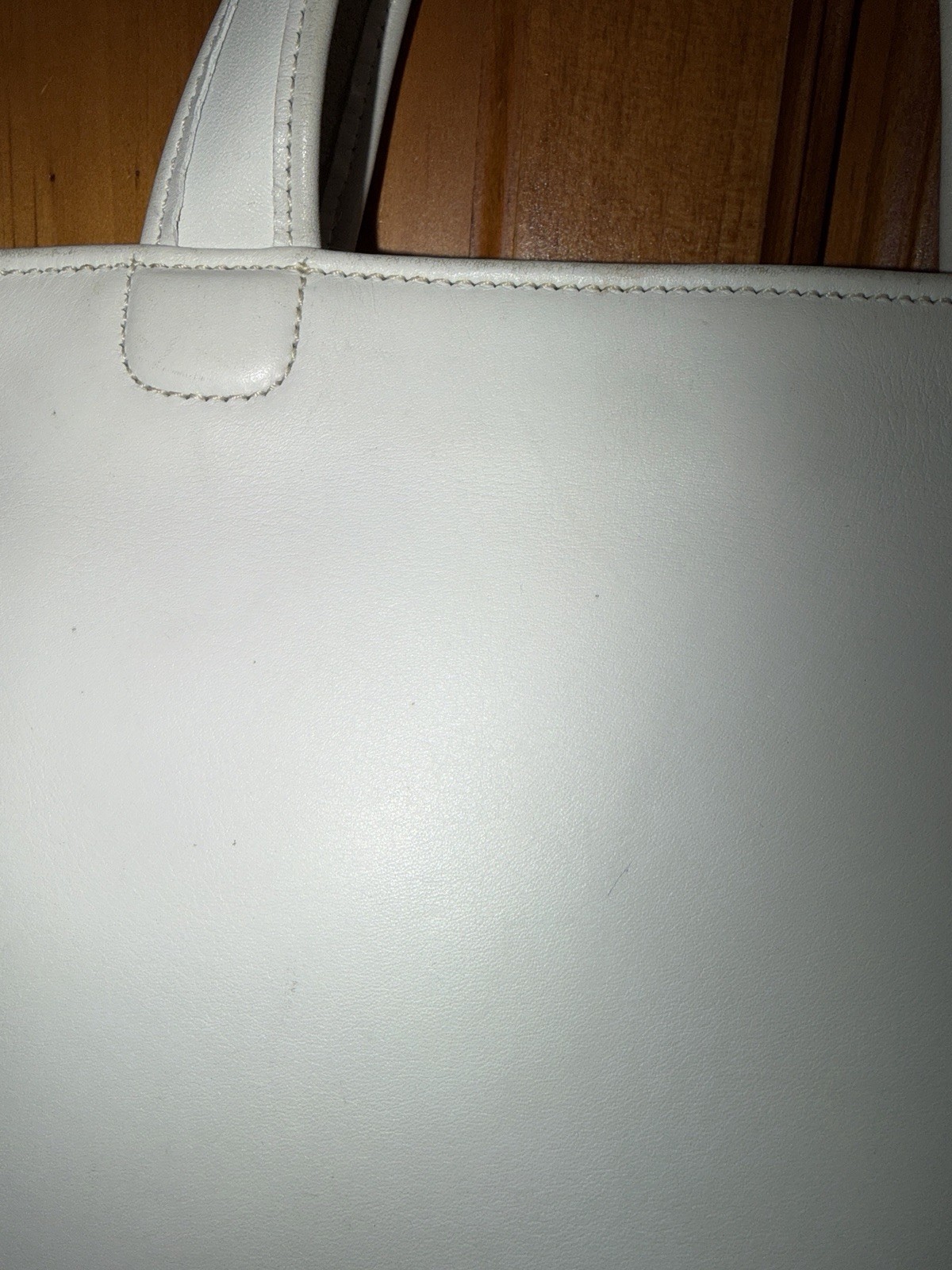 Coach 9301 Bleecker Basket Satchel White Leather Bag Vintage Purse Top Handle