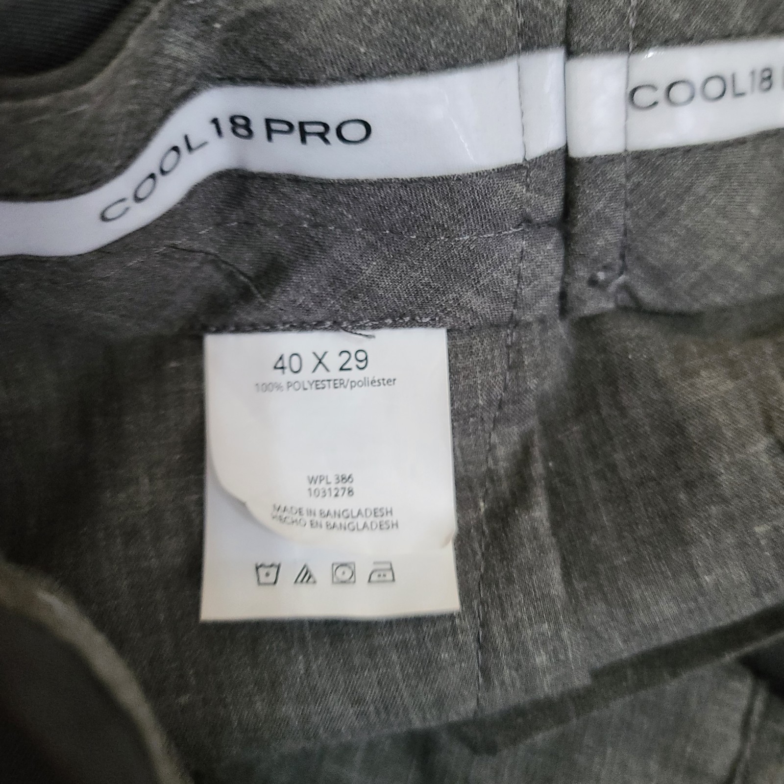 Pleated Haggar Cool 18 Pro Dress Pants Men’s 40×29 Dark Gray Classic Fit