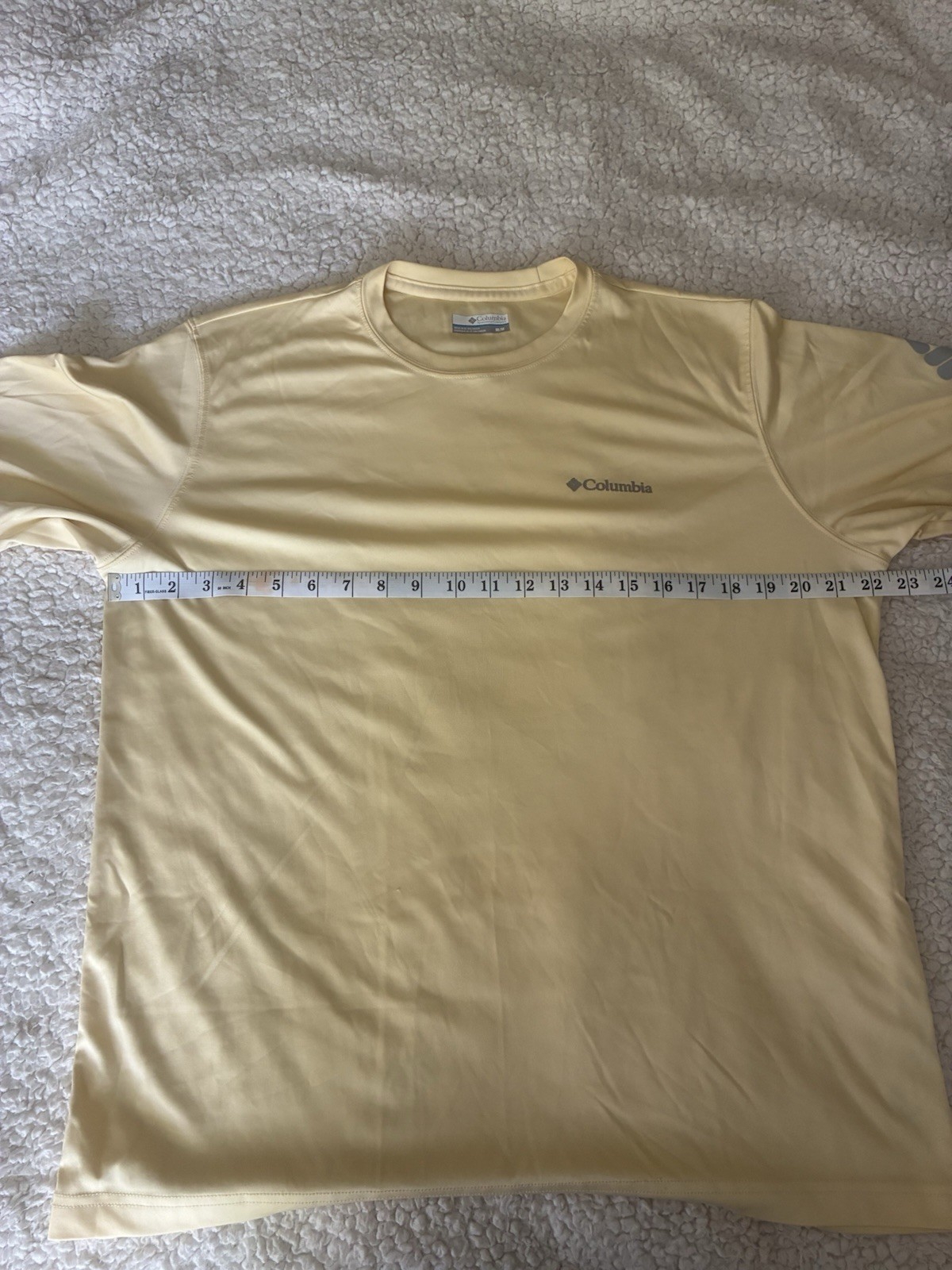 Columbia Sportswear Omni-Shade Sun Protection Shirt, Yellow, Men’s Size Medium