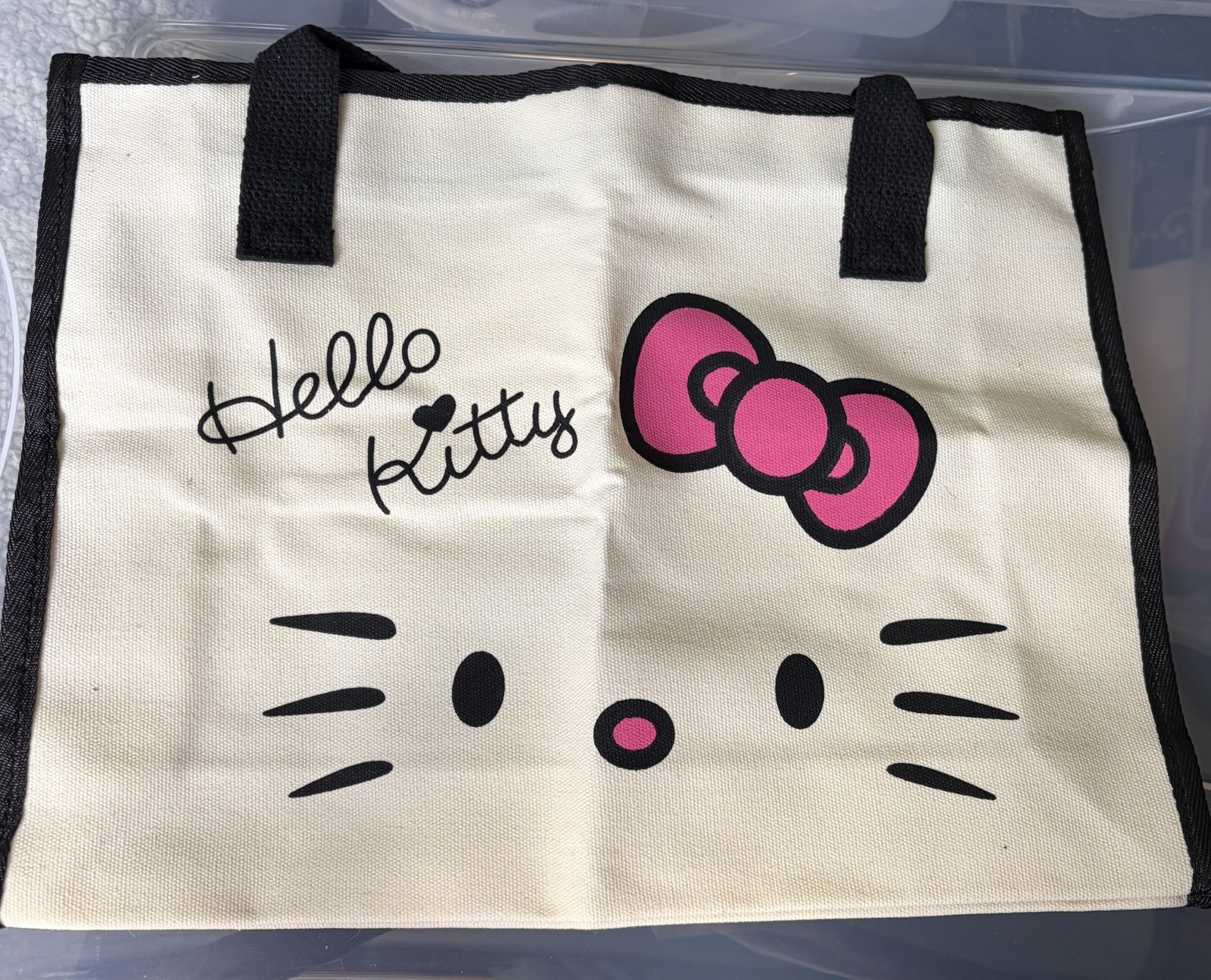 CANVAS HELLO KITTY TOTE BAG STYLISH HANDBAG FOR OFFICE, TRAVEL, DAILY USE
