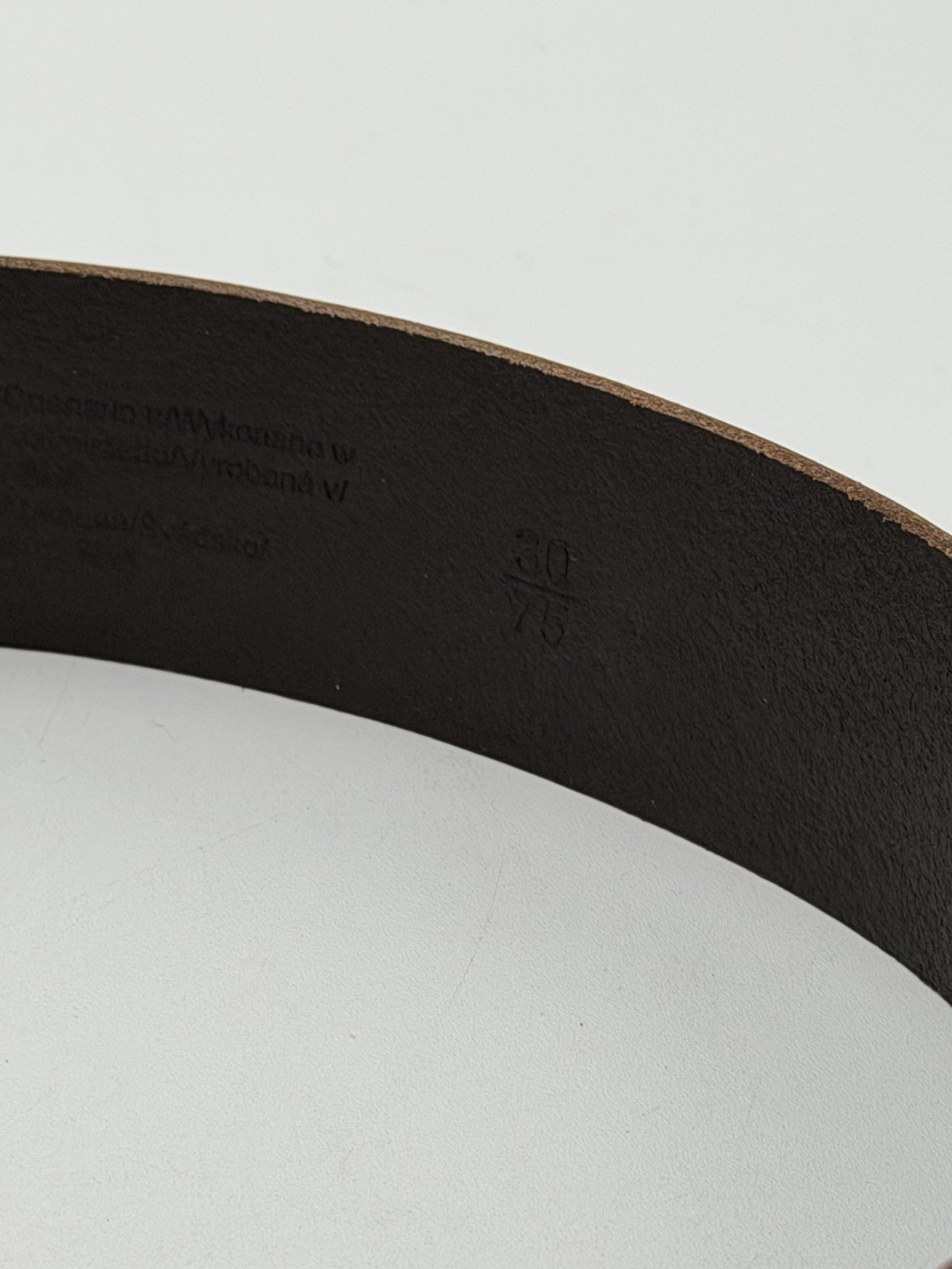 Fjallraven Singi Belt 4cm Brown Leather Size 30 (70cm) Small Unisex New