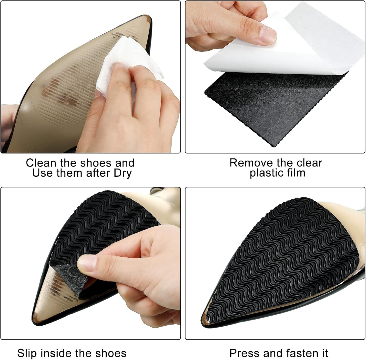 10 Pack Non-Slip Shoe Sole Protector Shoe Bottom Pads Anti Slip Shoe Grips