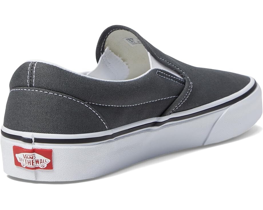 New in Box Vans Classic Slip-On Canvas Sneakers Charcoal, Fast Shipping