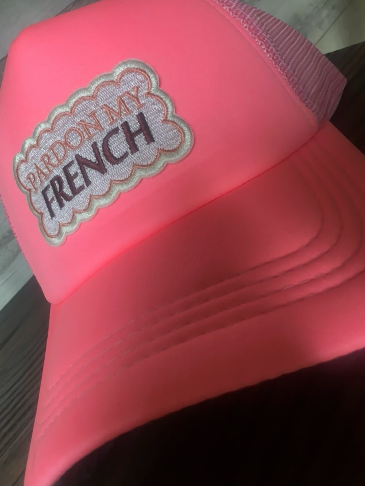 PINK Funny Quote Retro Hat Foam Mesh Baseball Cap Snapback Hats Caps Funny NEW