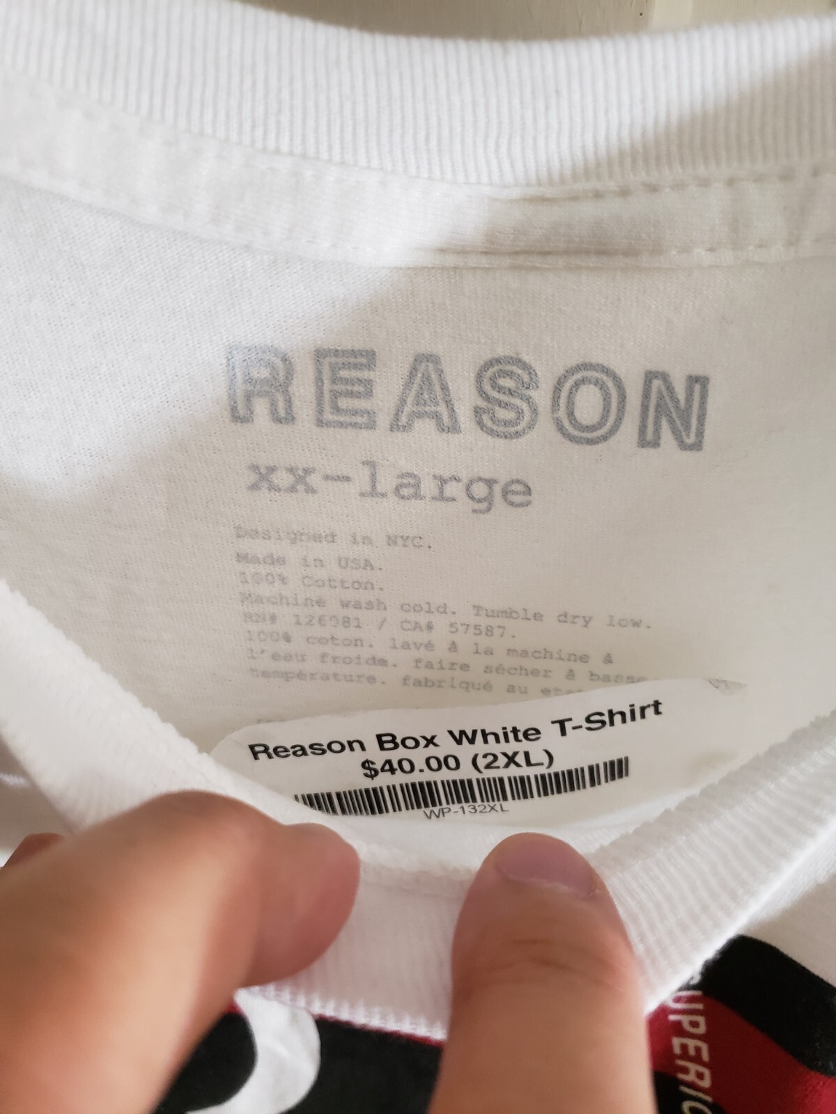 Reason Brand Men’s Short Sleeve Tee 2XL SHIRT Superior Products Co NEW york City