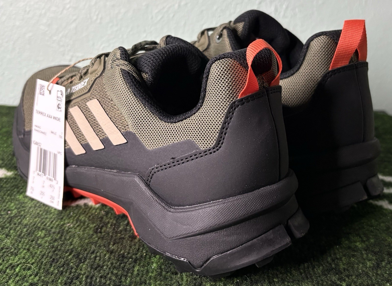 US Men’s 7.5 Wide – Adidas TERREX AX4 “Olive Strata Core Black” IG8852, Hiking