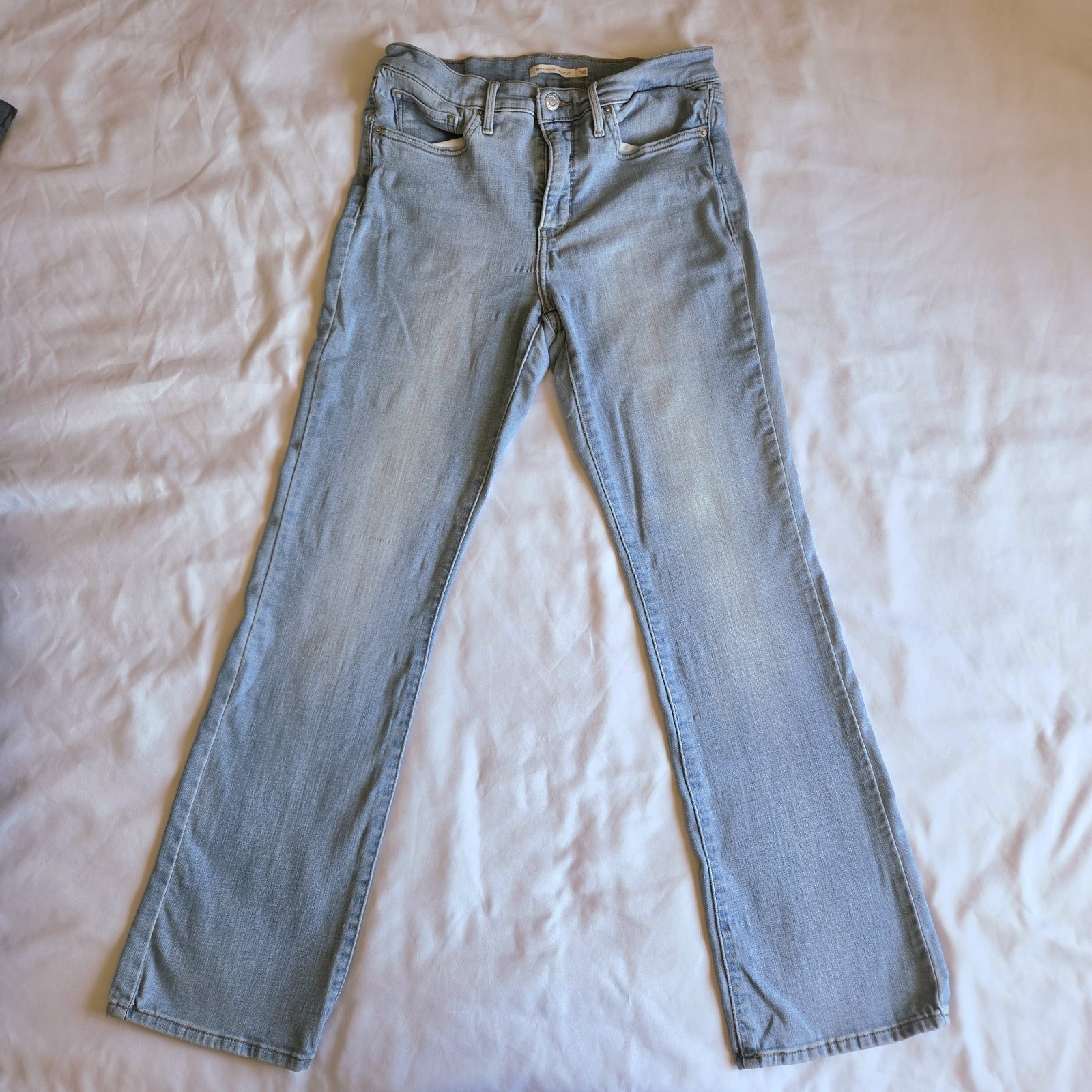 Levi’s Women’s 315 Shaping Bootcut Blue Denim Jeans Size 30×30 Cotton Stretch