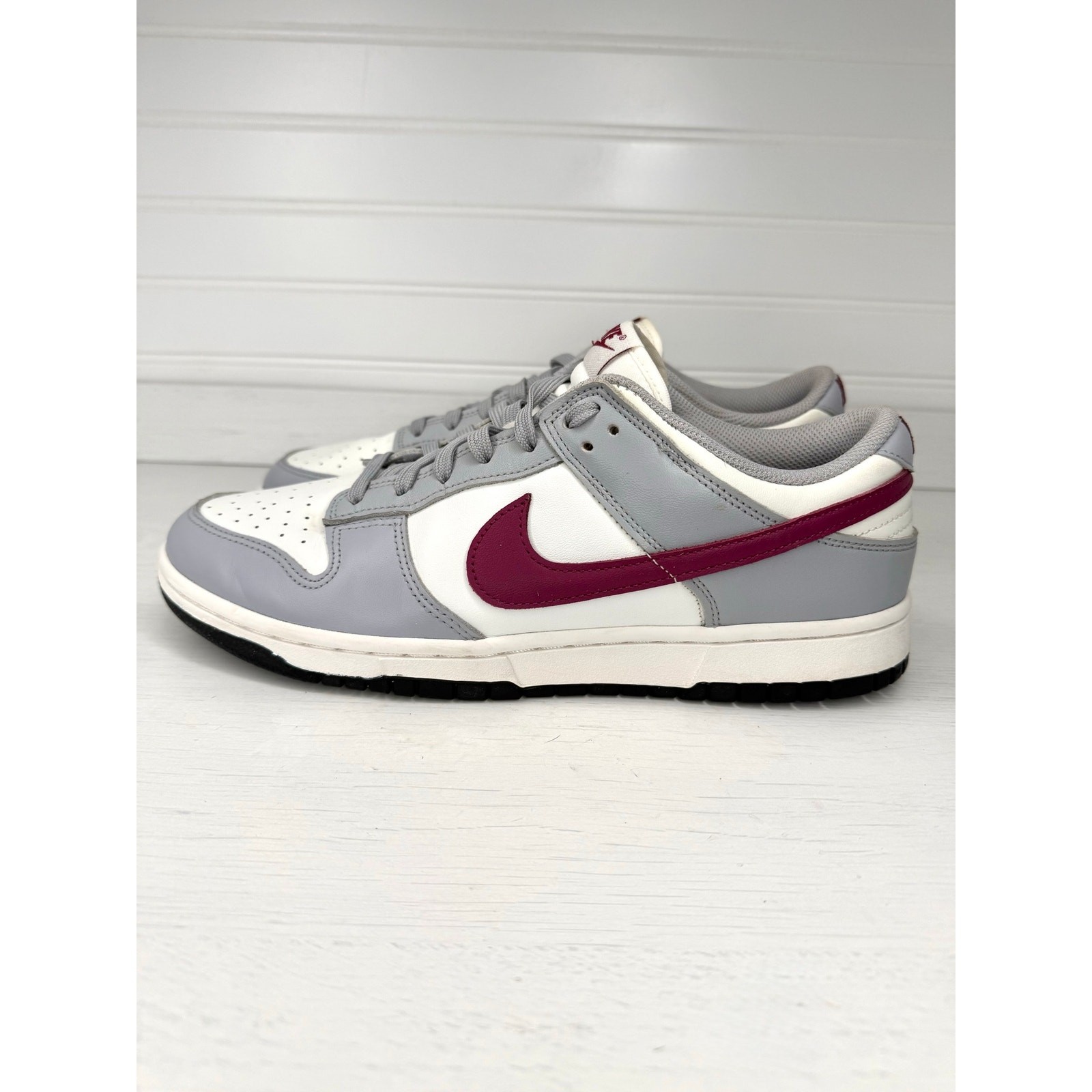 Nike Dunk Low Pale Ivory Rosewood Women 11.5 Men 10 | Gray Burgundy DD1503-122