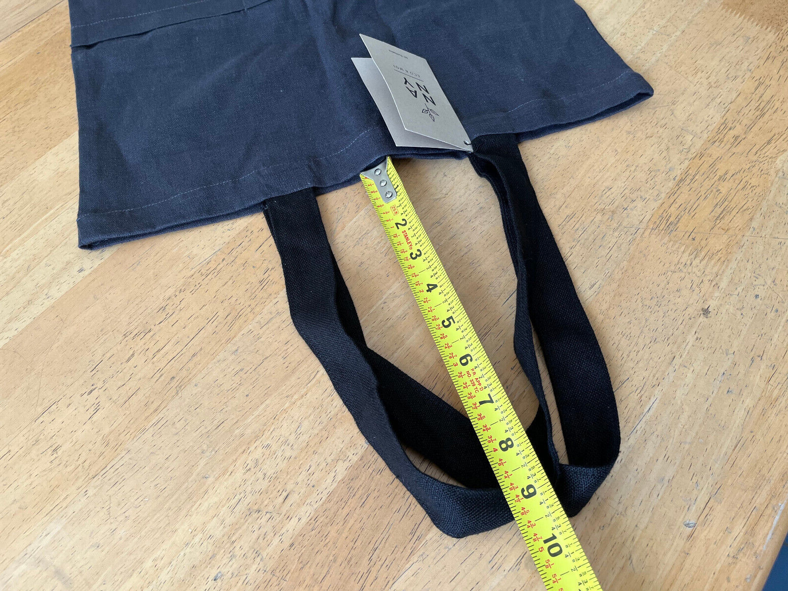 Petite-Mains Black LINEN Tote Shopper Bag – NANY Eco & Moi – 15″ x 16″