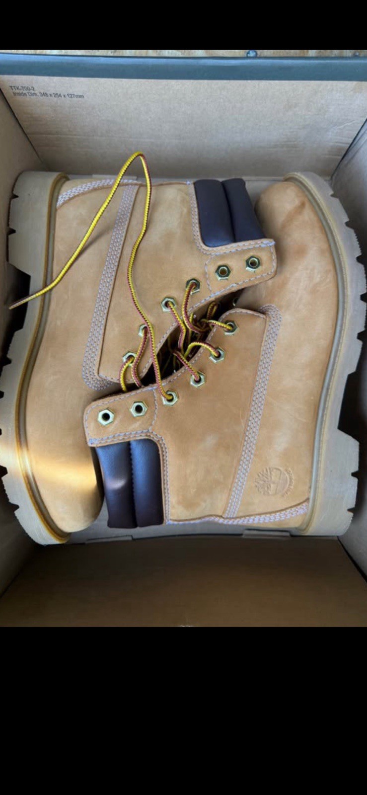 Timberland 6″ Waterproof Wheat Nubuck Lace-Up Ankle Boots US 8 M Workwear