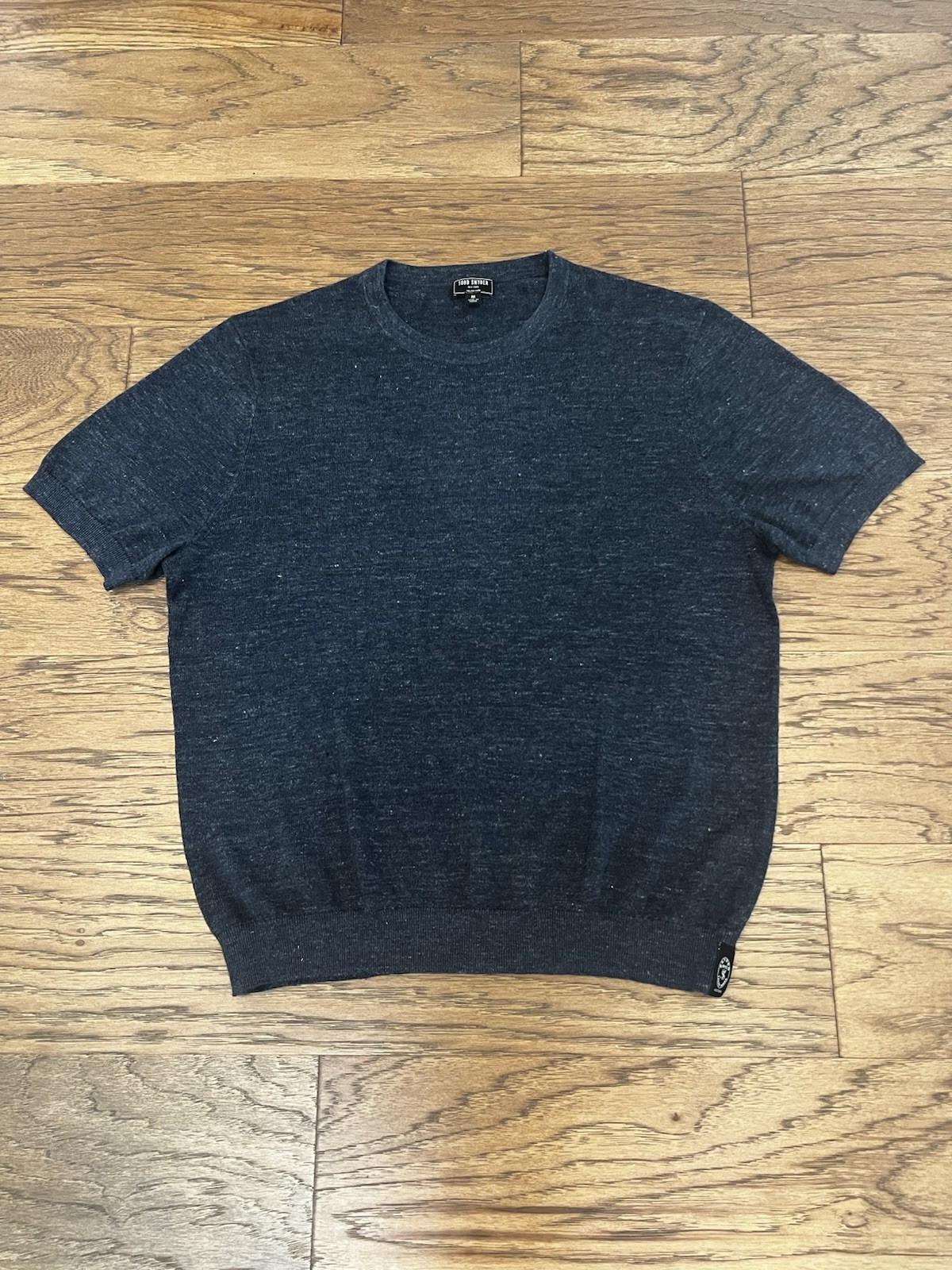 Todd Snyder Elevated Blue Linen Sweater Shirt (Medium)