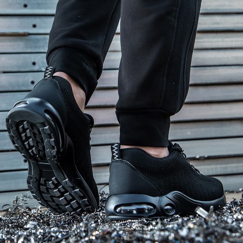 Mens mesh Sneakers Safety Shoes Work Anti shock Botas De Trabajo Para Hombre