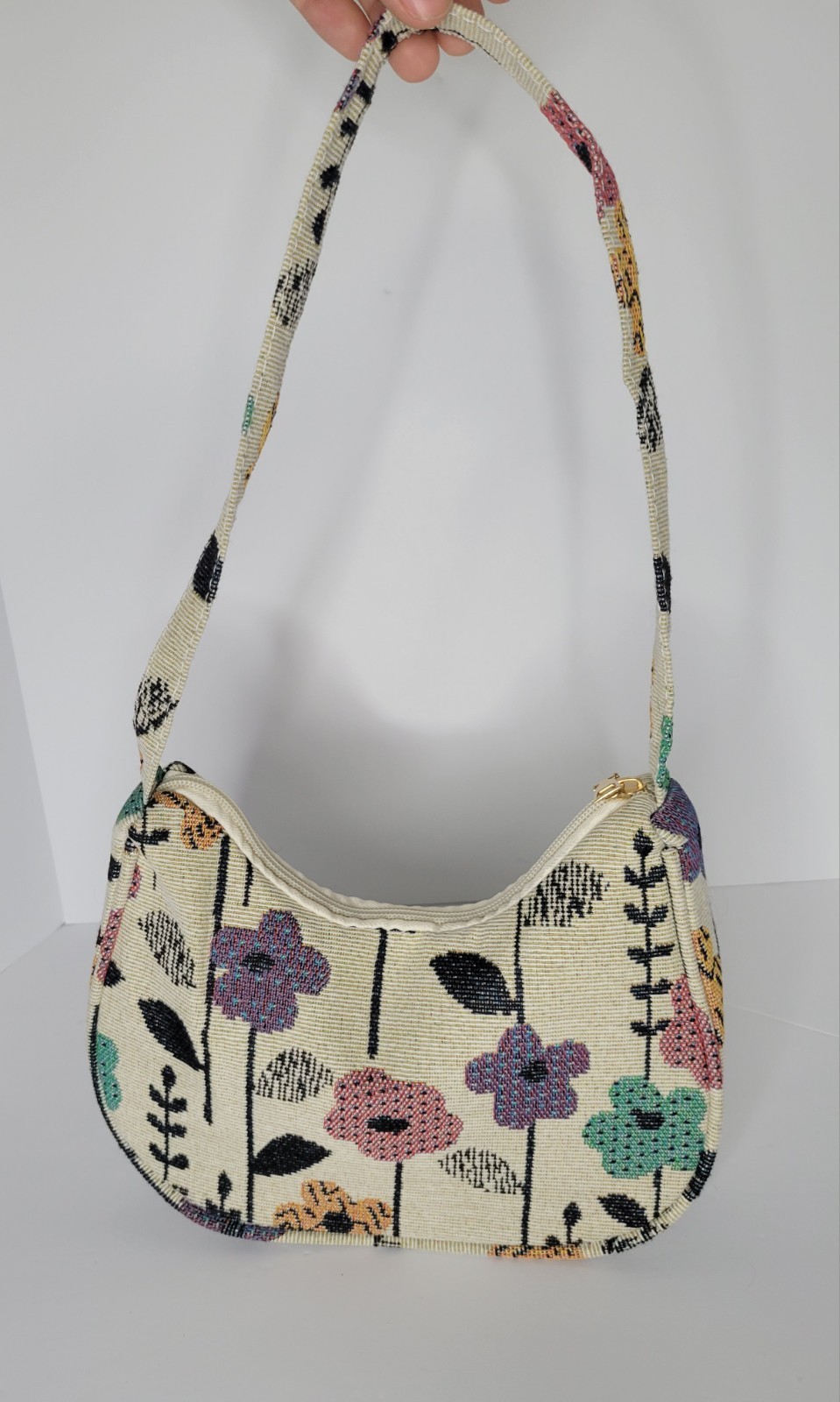 Unbranded Womens S Y2K Cottagecore Floral Tapestry Fairy Whimsical Shoulder Bag