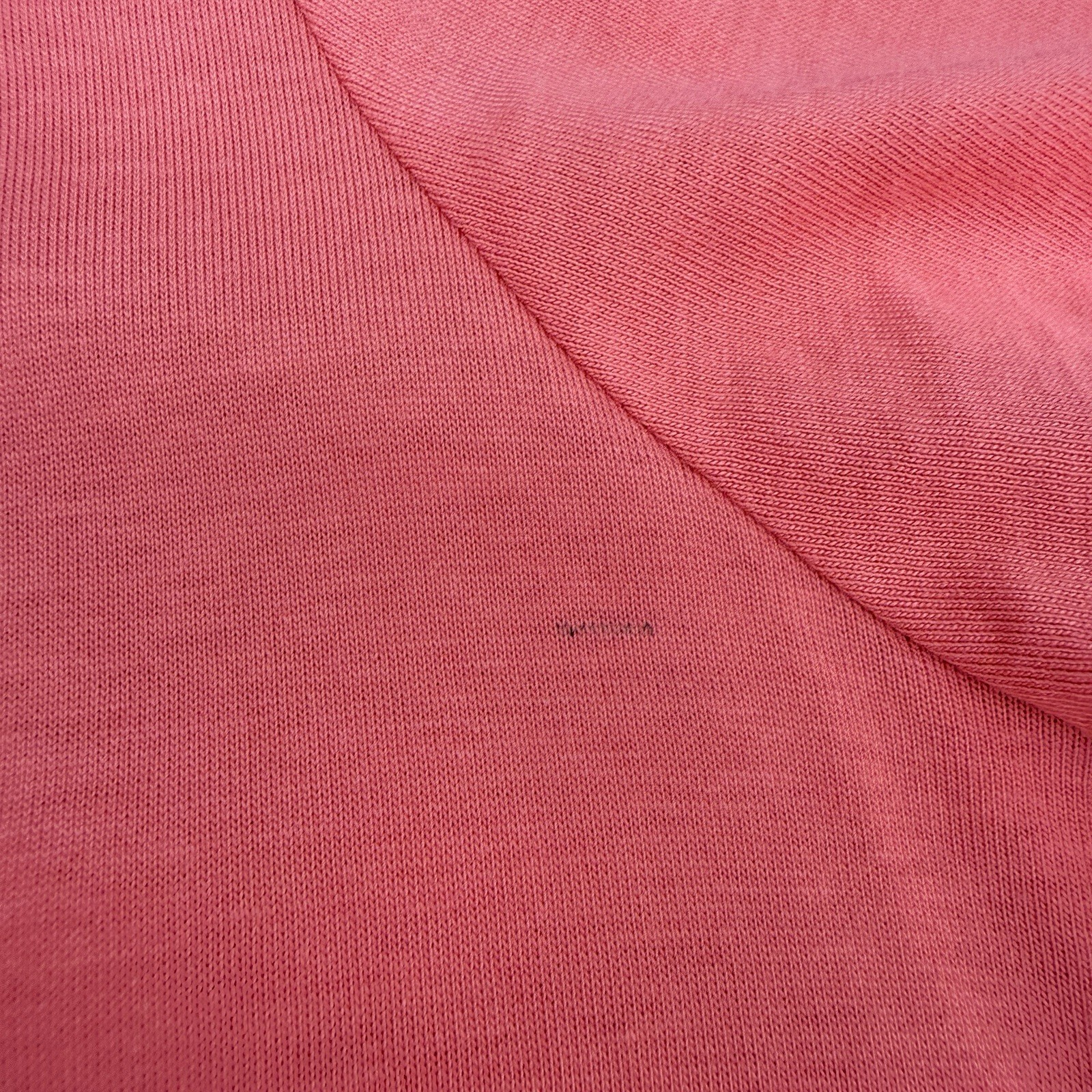 LOGO by Lori Goldstein Cotton Modal Dress Lace Eyelet Hem Size Medium Coral