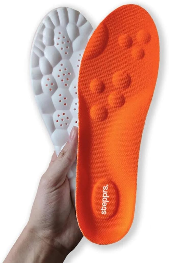 Original Stepprs Comfort Shoe Insoles Steppers Cloud Soles for Men Women(Orange)