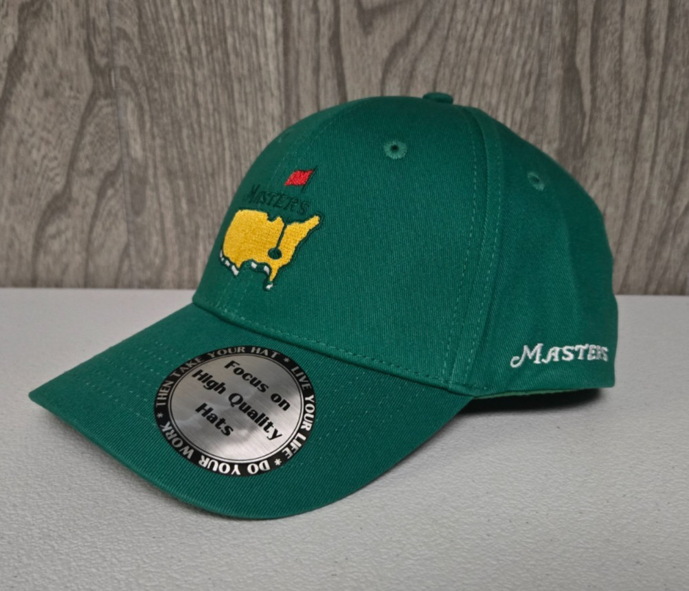 The Masters Golf Dad Hat Augusta National Golf Club Green Adjustable Snapback