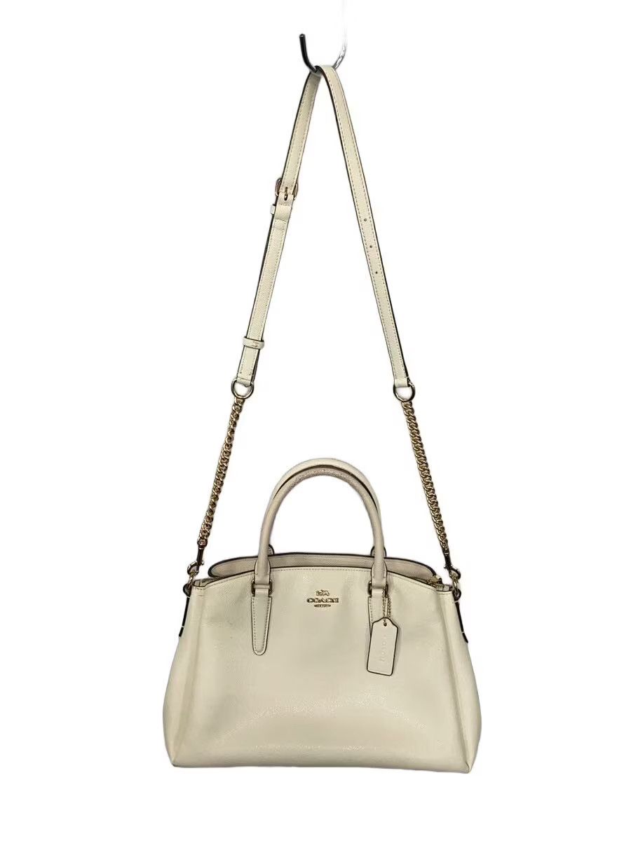 COACH Leather Handbag, CRM, Plain, A1832-F28976