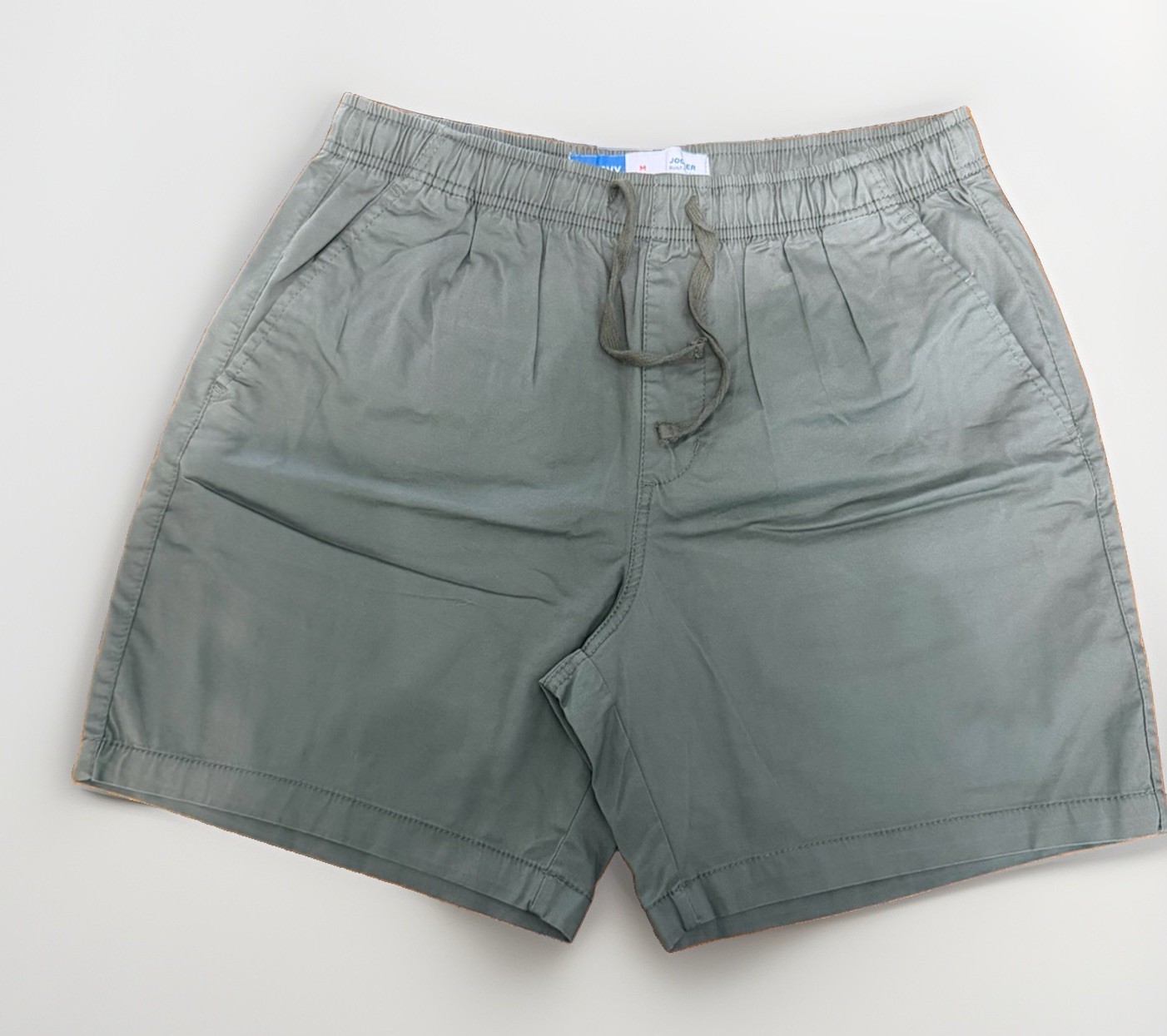 Old Navy 7″ Jogger Shorts Mens Medium Teal Built In Flex Drawstring Casual