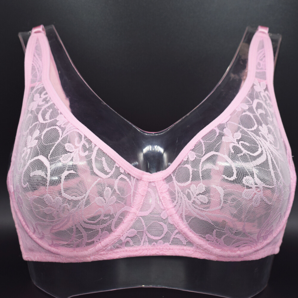 Comfy Bra Ultra Sheer Womens Bras See Through Brassiere Lace Sexy Lingerie BHS