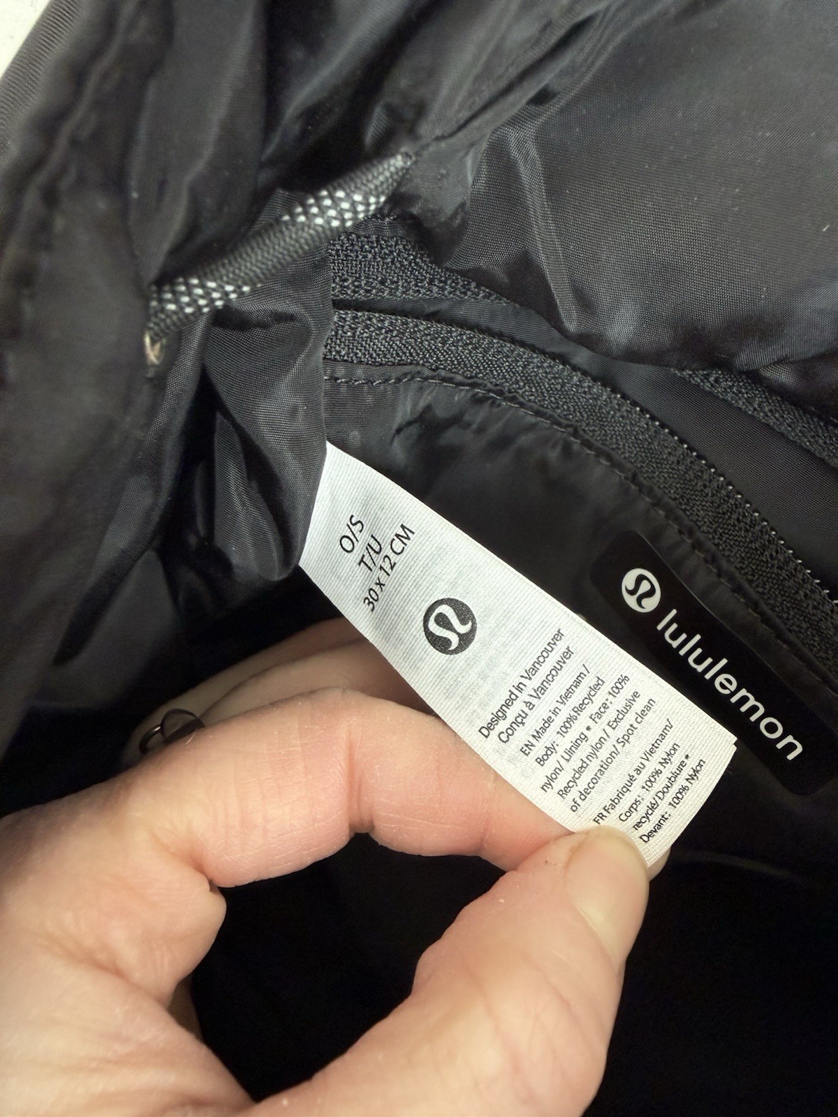 Lululemon Black Backpack