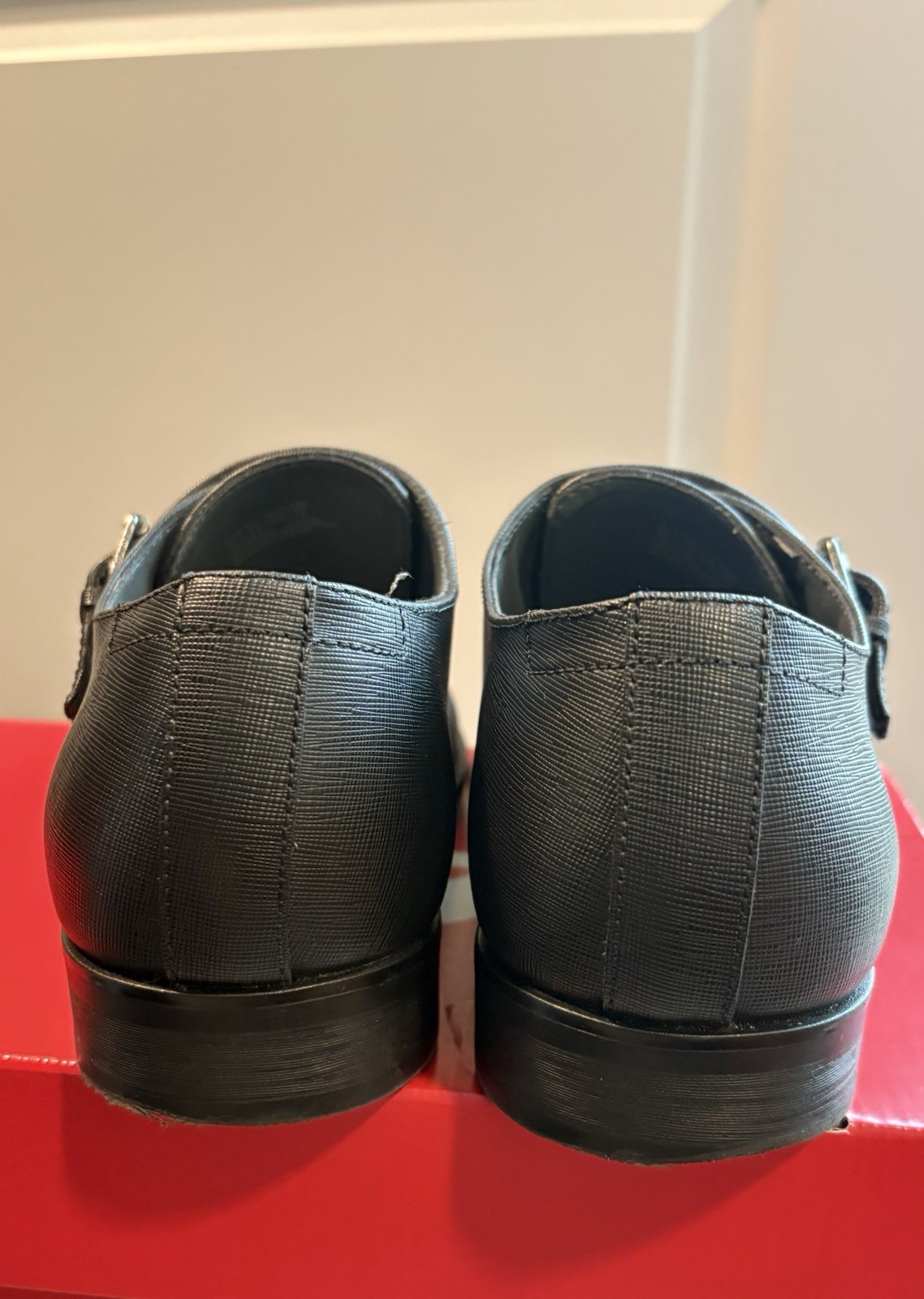 CALVIN KLEIN ITALY Collection Double Monk Strap Shoes US 10.MSRP $200