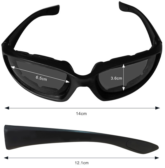 1 pairs Motorcycle Sports Biker Riding Glasses Wind Resistant Eye Protection Spo