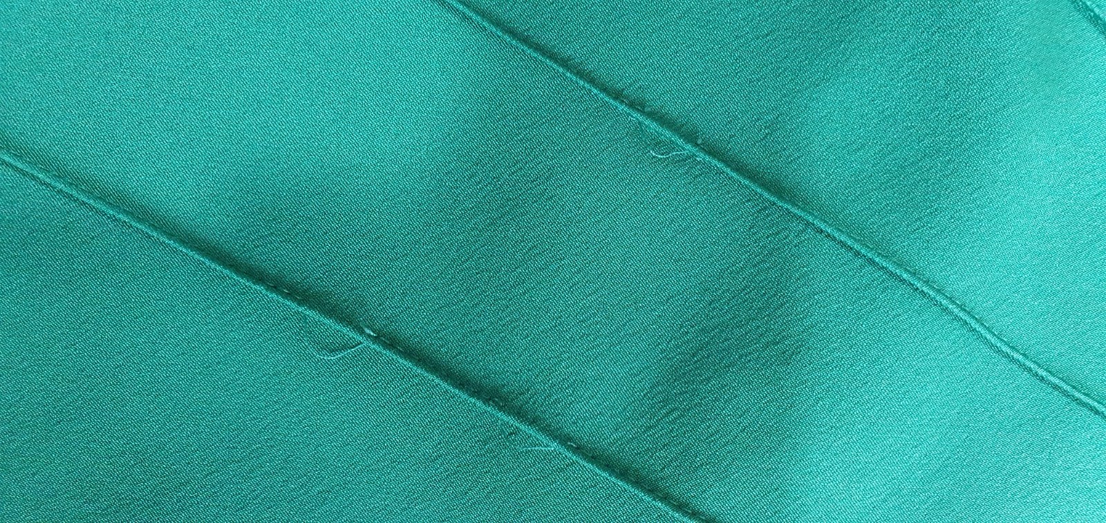 ESCADA Emerald Green Silk Blend Skirt Suit Jacket Set Size 46 EU / 16 US Vintage
