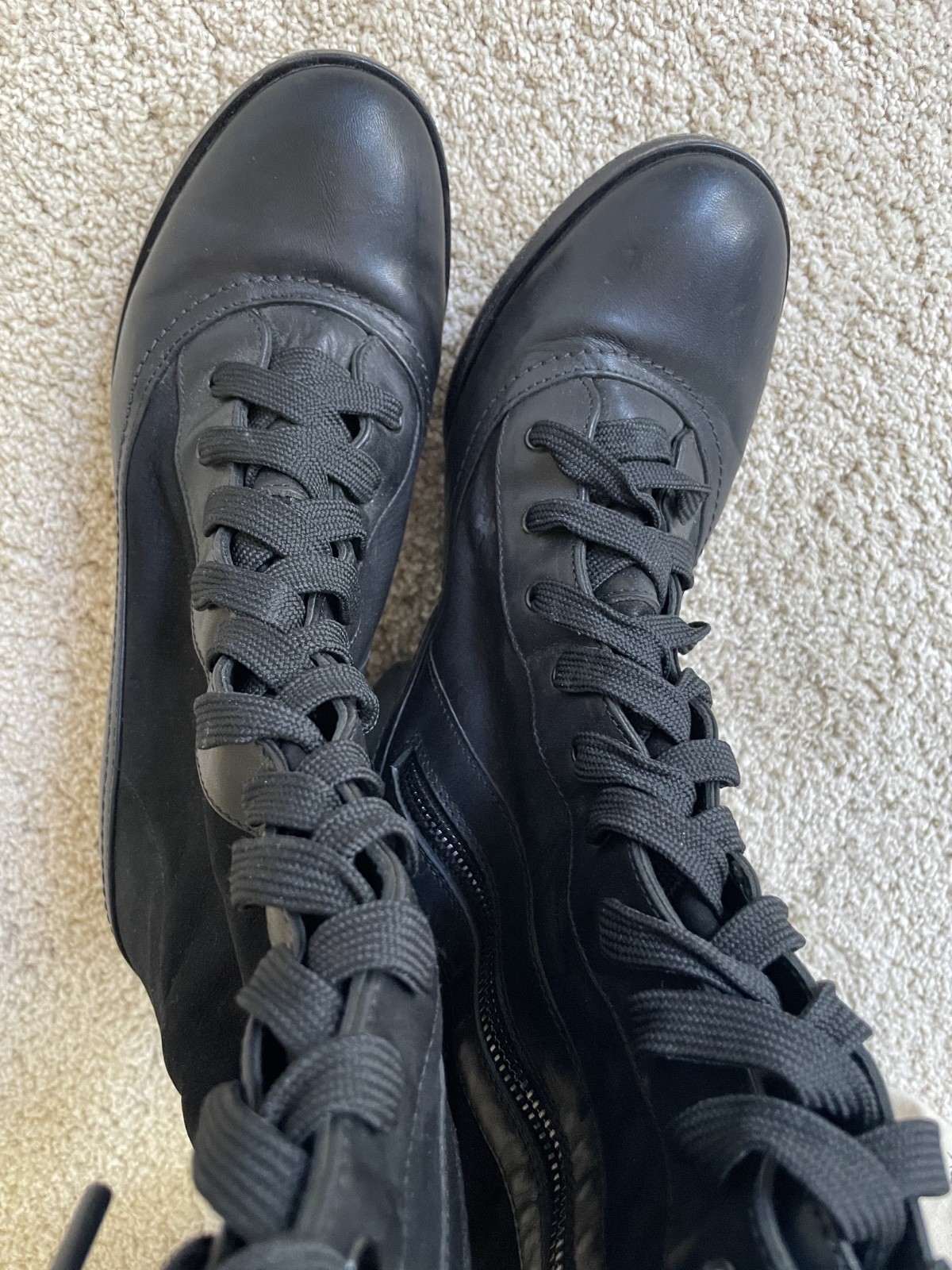 Rag and Bone Knee-High Lace-Up Boots Size 36.5