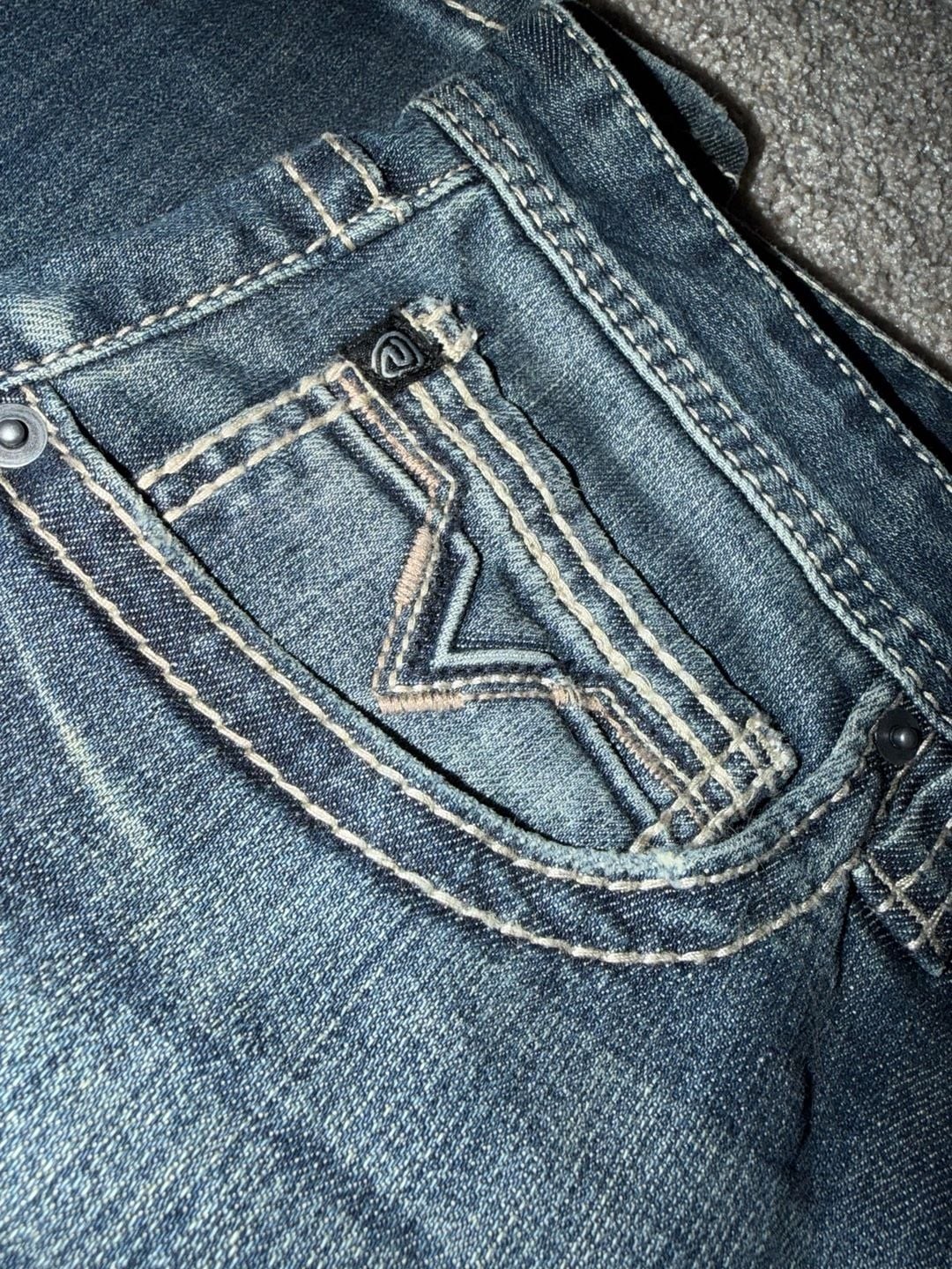 Rock & Roll Denim Revolver Straight Slim Straight Leg Jeans – Size 38×32